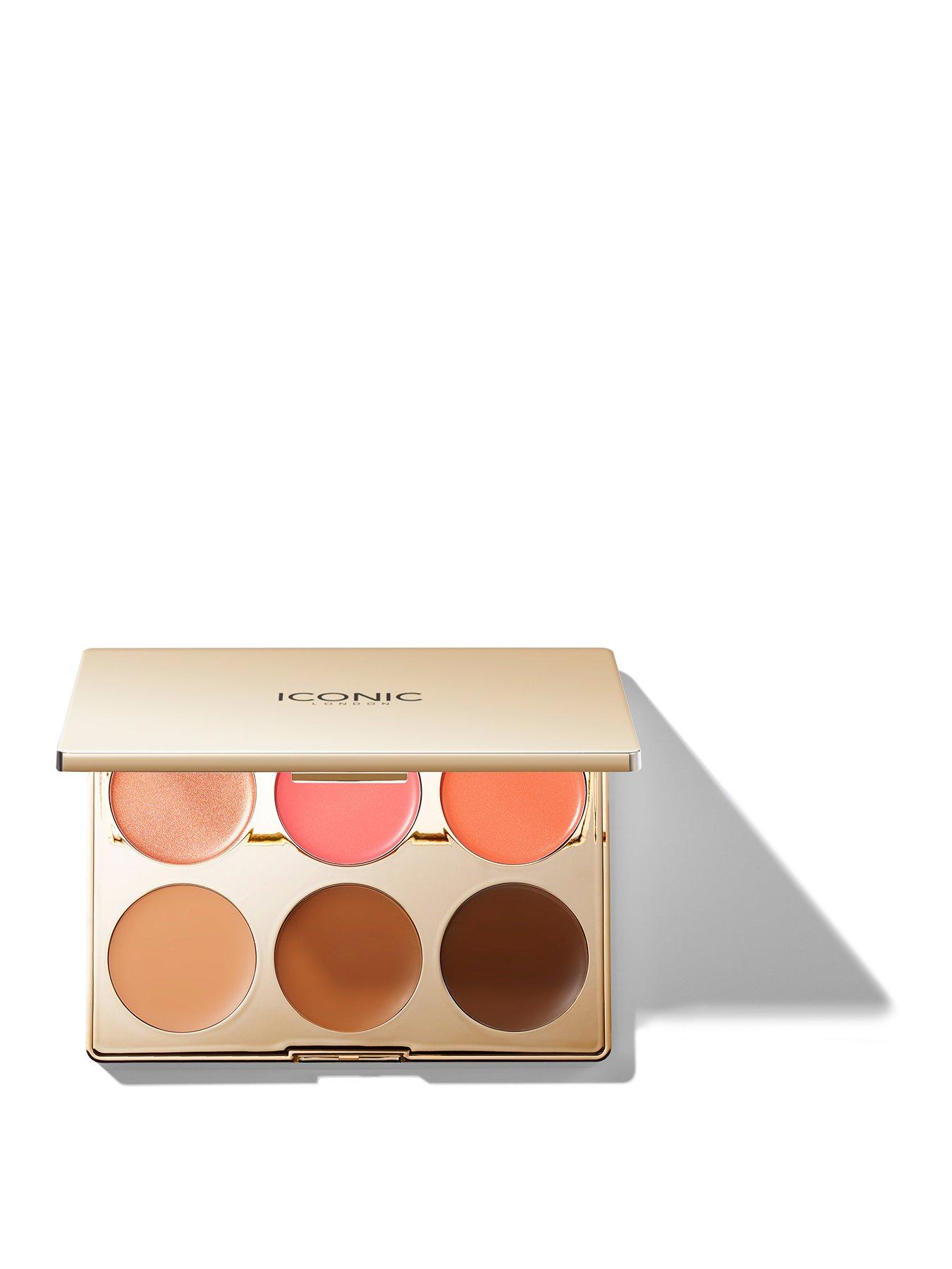 Image 1 of 8 of Iconic London Multi-Use Cream Blush, Bronze and Highlight Palette