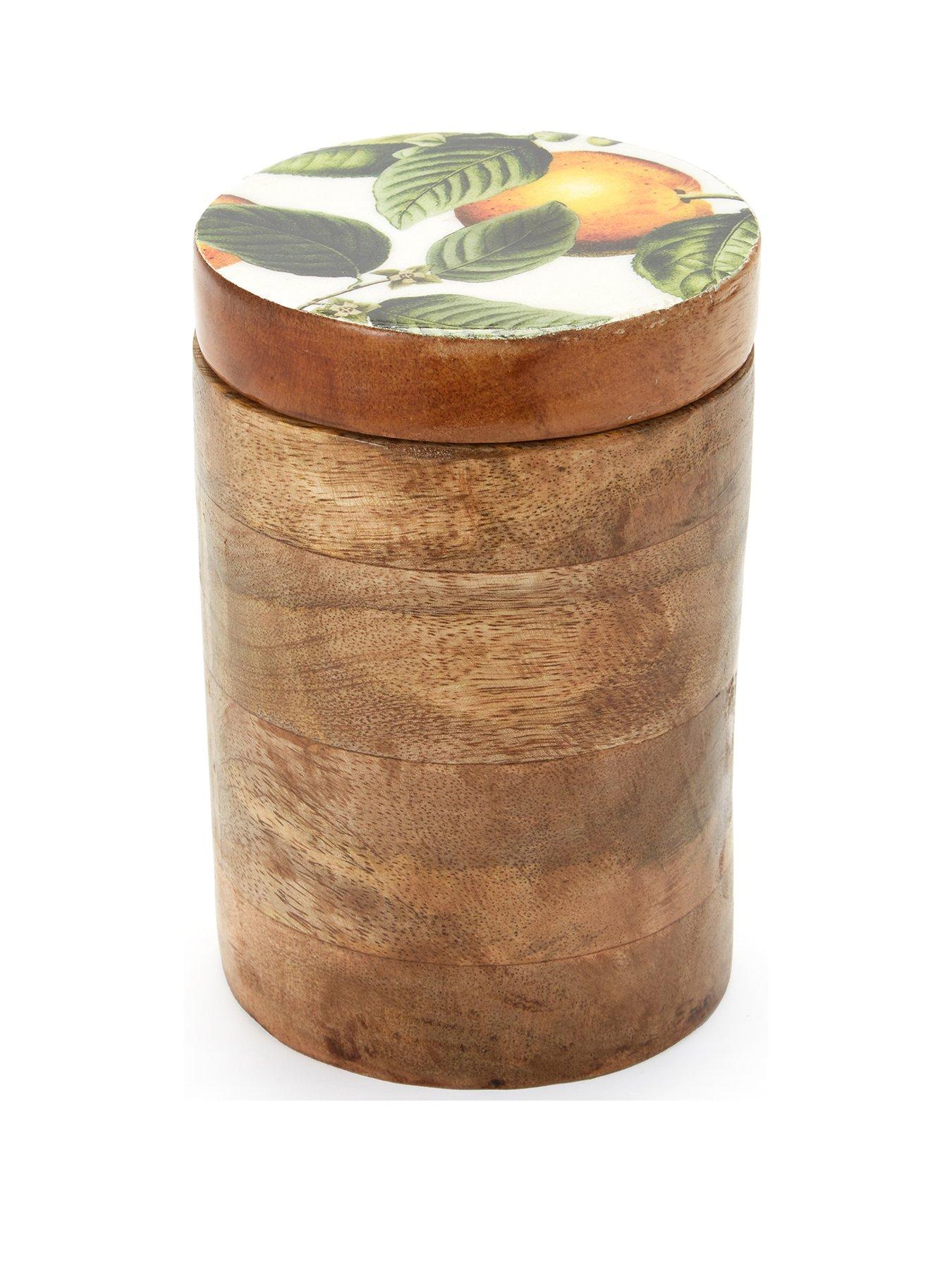 very-home-orange-blossom-16-cm-mango-wood-storage-jarstillFront