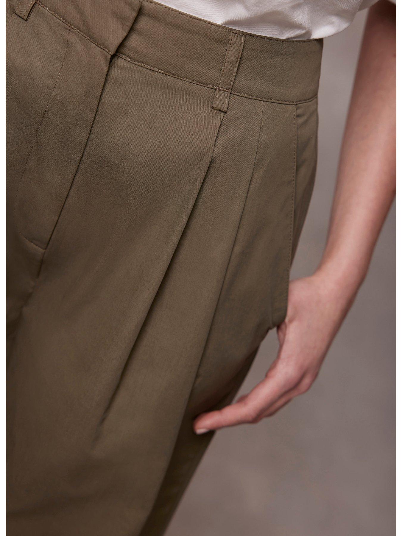 mint-velvet-khaki-cotton-blend-trouserdetail