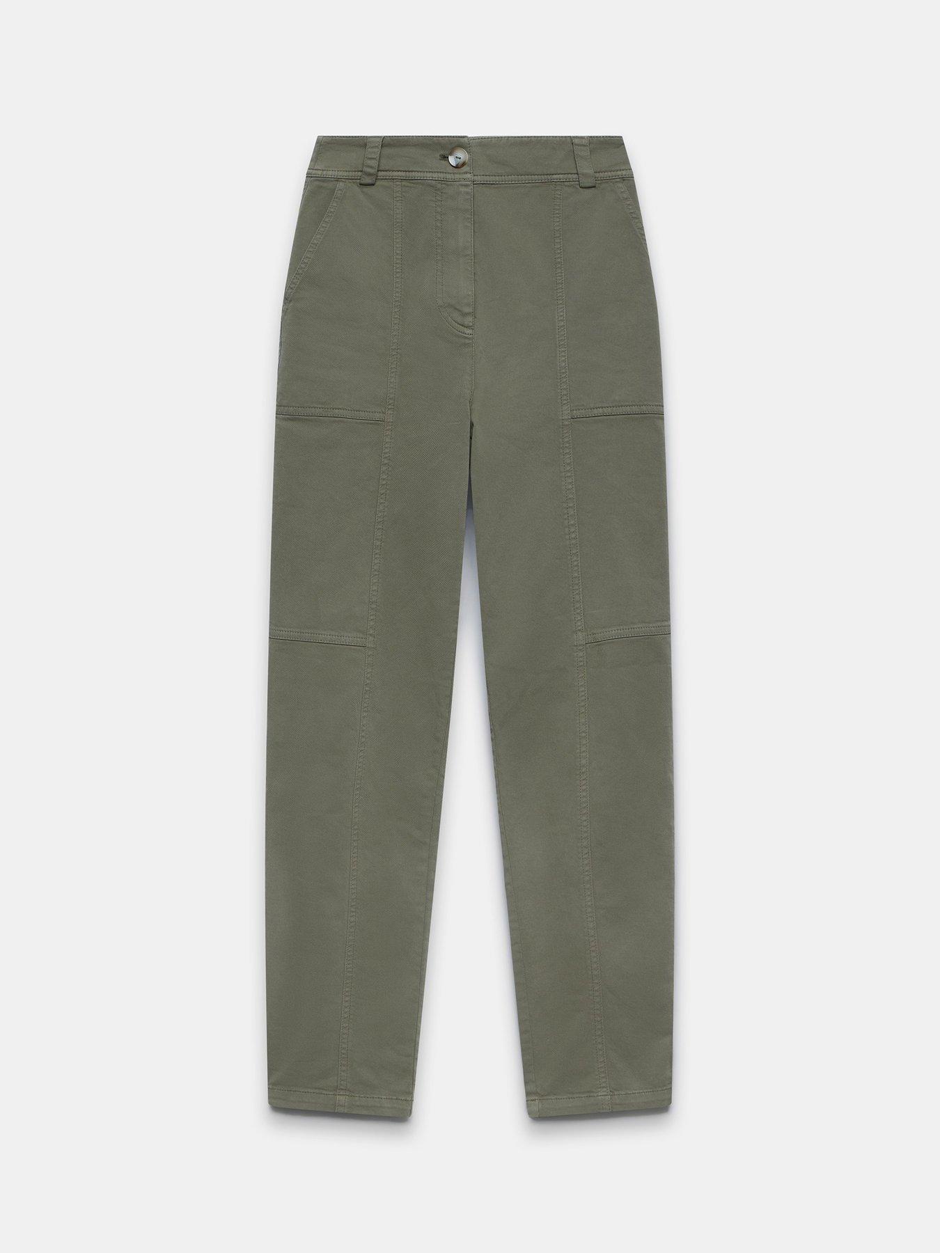 mint-velvet-khaki-cotton-blend-chinosdetail