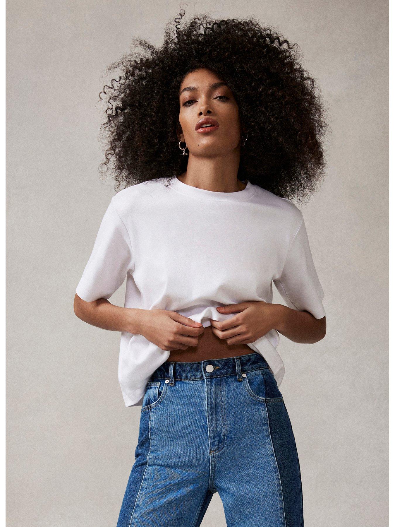 Image 4 of 6 of Mint Velvet Ivory Ultimate White T-Shirt