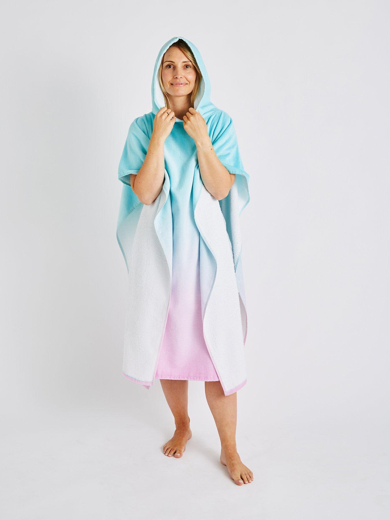 Catherine Lansfield Ombre Adult Beach Poncho Towel Very Ireland