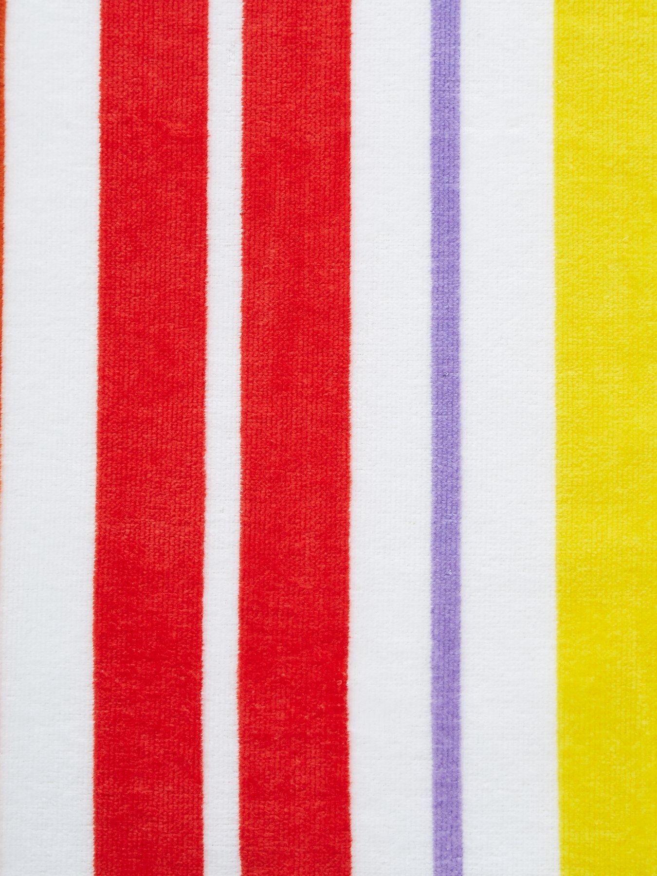 catherine-lansfield-rainbow-stripe-cotton-beach-toweldetail