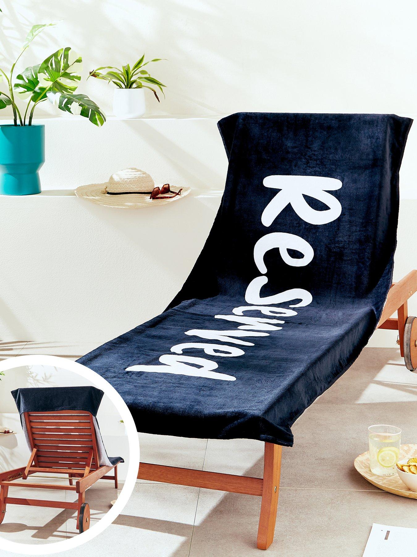 Image of Catherine Lansfield Reserved Cotton Beach Towel