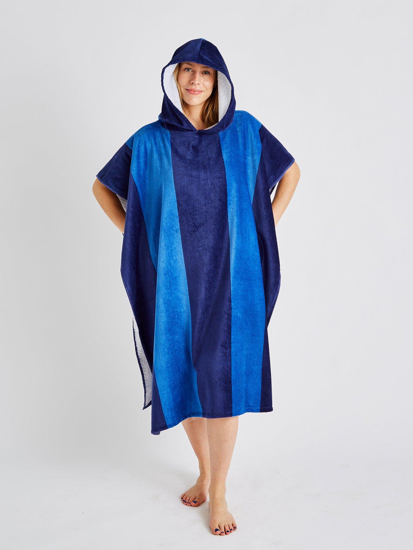 catherine-lansfield-stripe-adult-beach-poncho-towelback