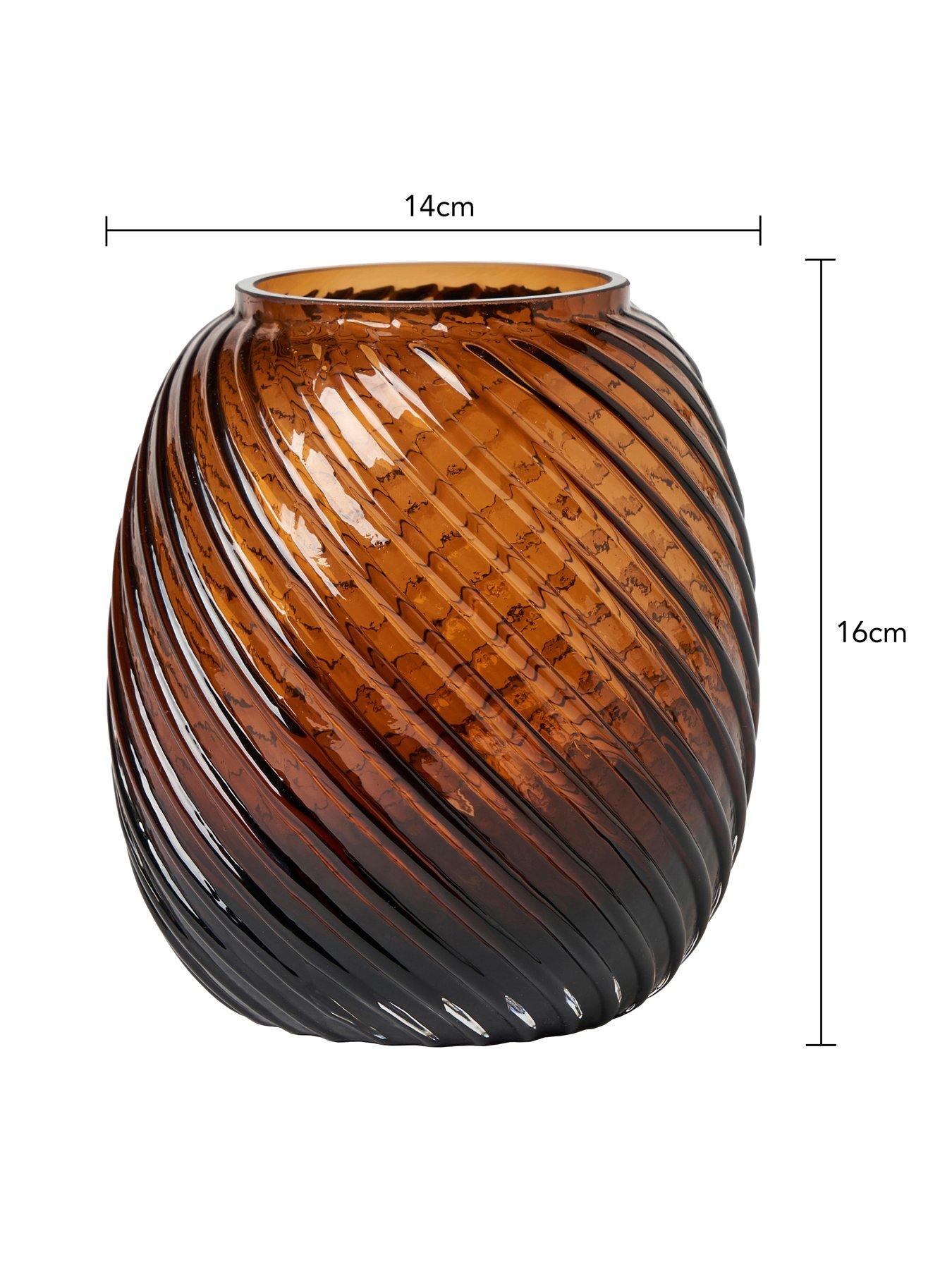 very-home-cognac-ribbed-glass-vase-16cmback