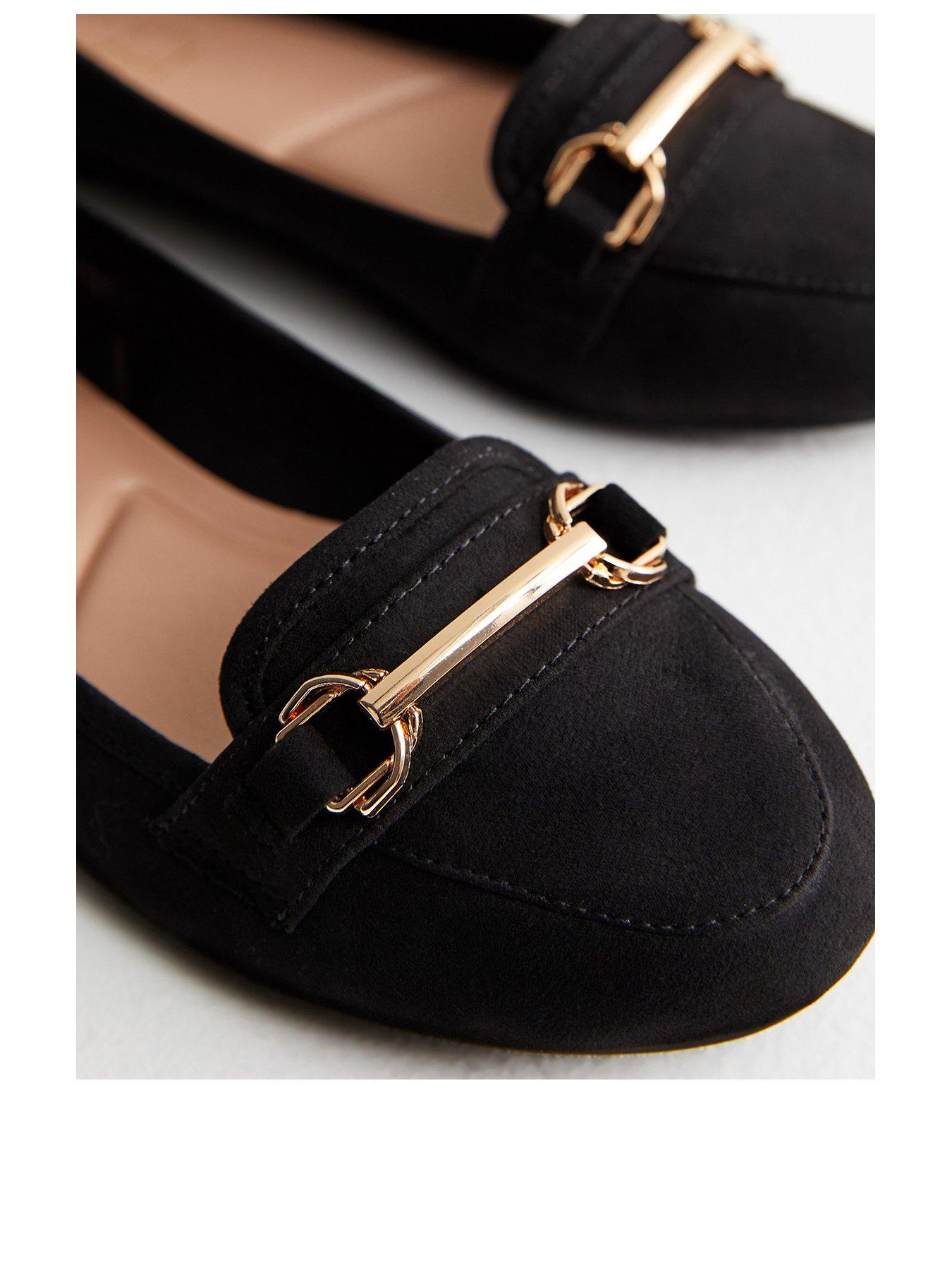 new-look-suedette-snaffle-trim-loafers-blackstillFront