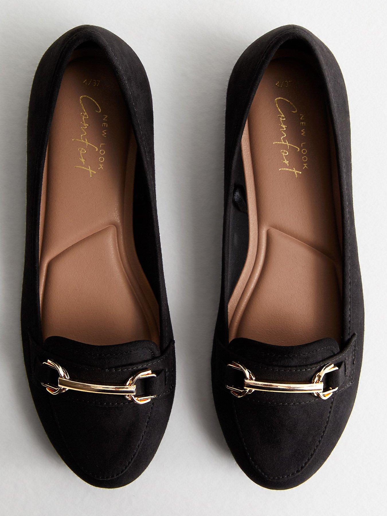 new-look-suedette-snaffle-trim-loafers-blackoutfit