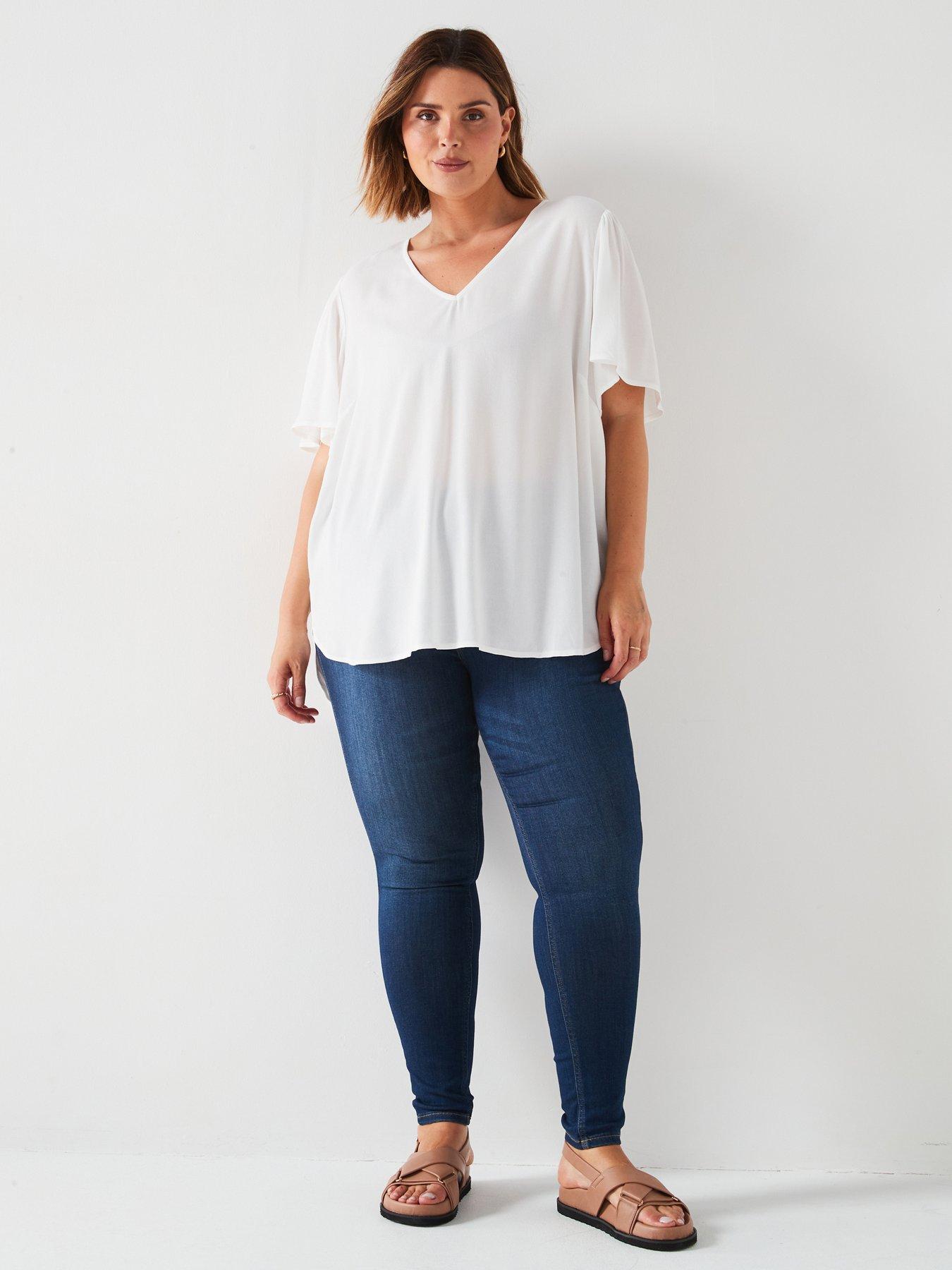 v-by-very-curve-angel-sleeve-dipped-hem-v-neck-blouse-whiteback