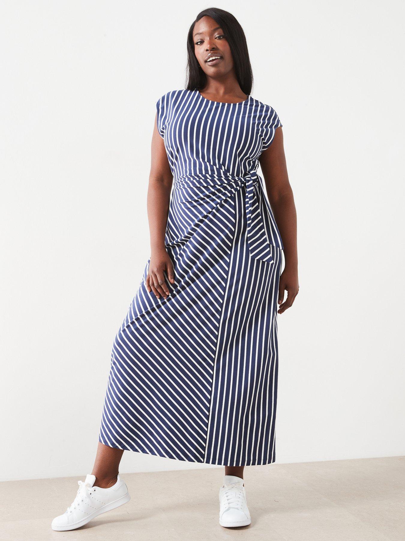 v-by-very-curve-sleeveless-knot-detail-jersey-midi-dress-navyback