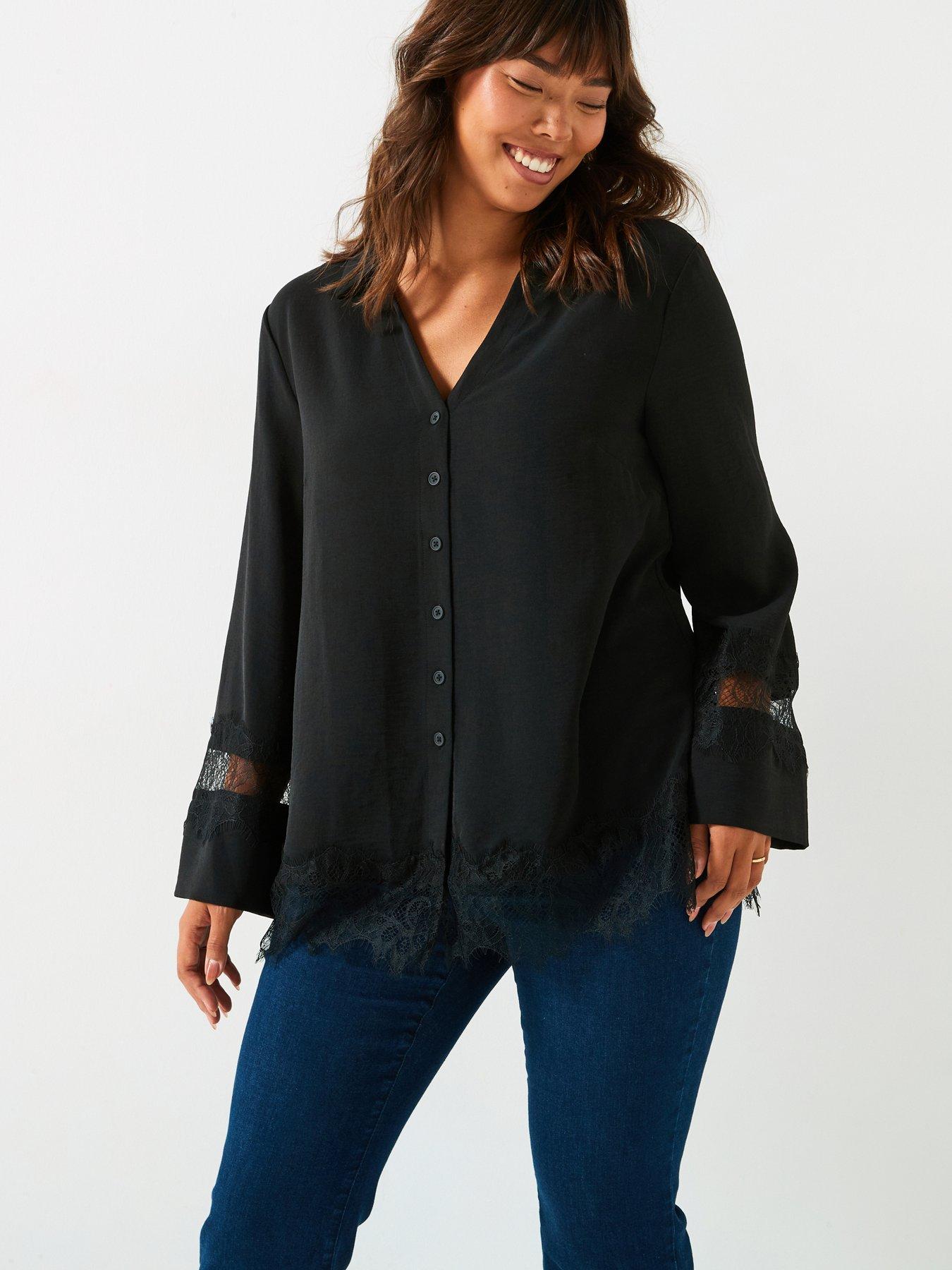 v-by-very-curve-lace-detail-shirt-black