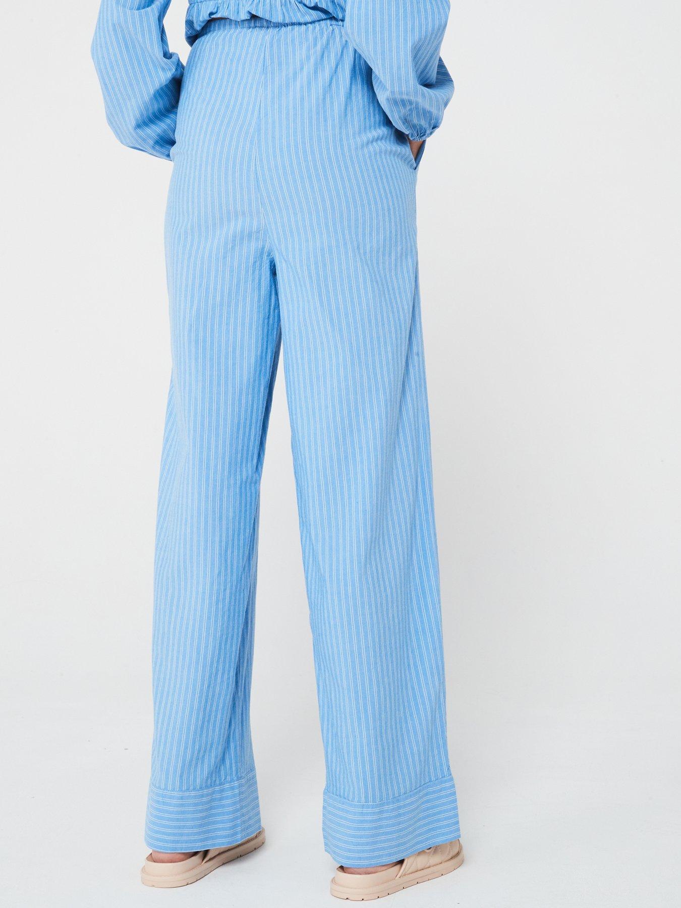 vero-moda-loose-fitting-wide-leg-trousers-bluestillFront