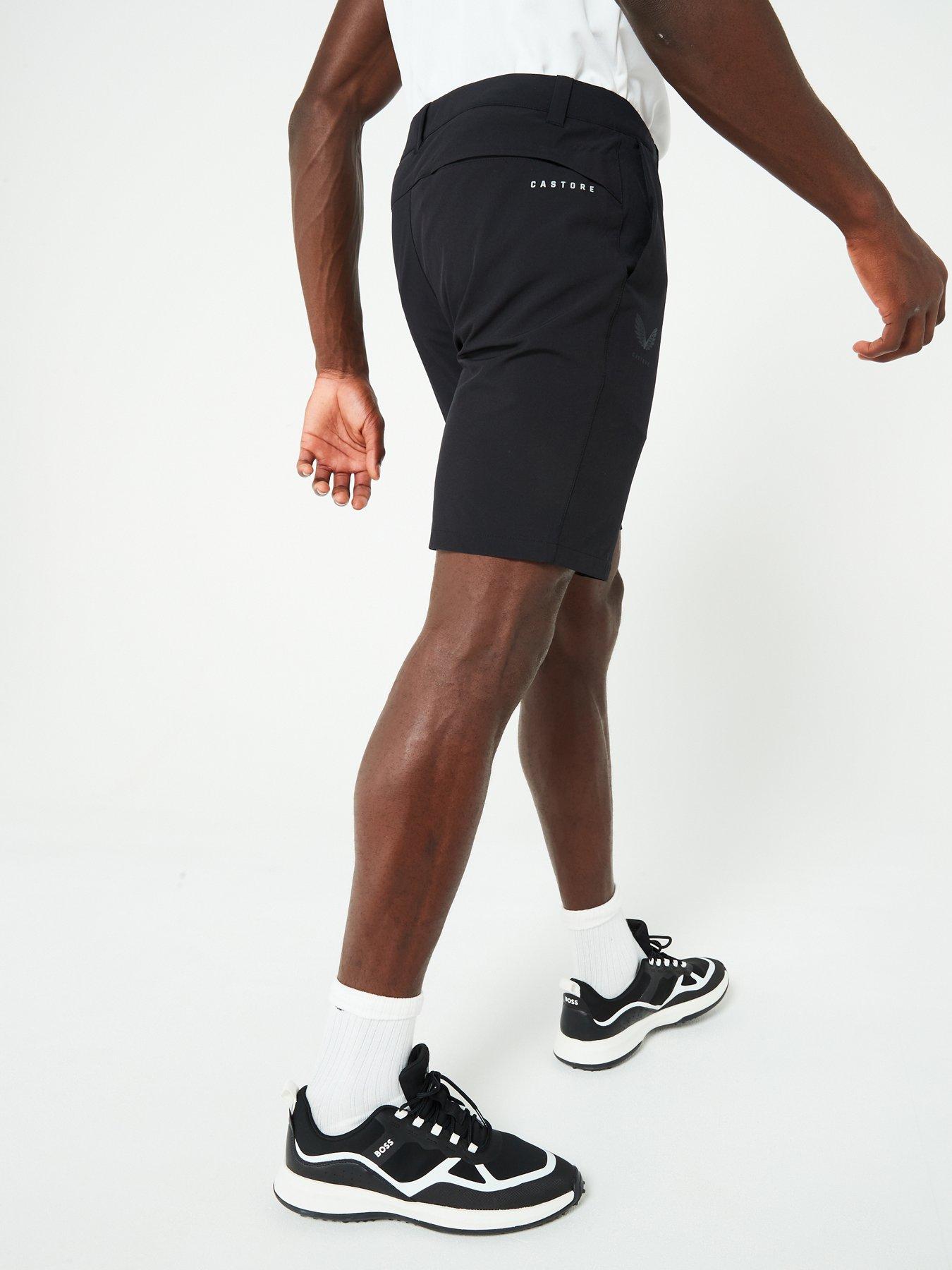 castore-mens-golf-shorts-blackstillFront