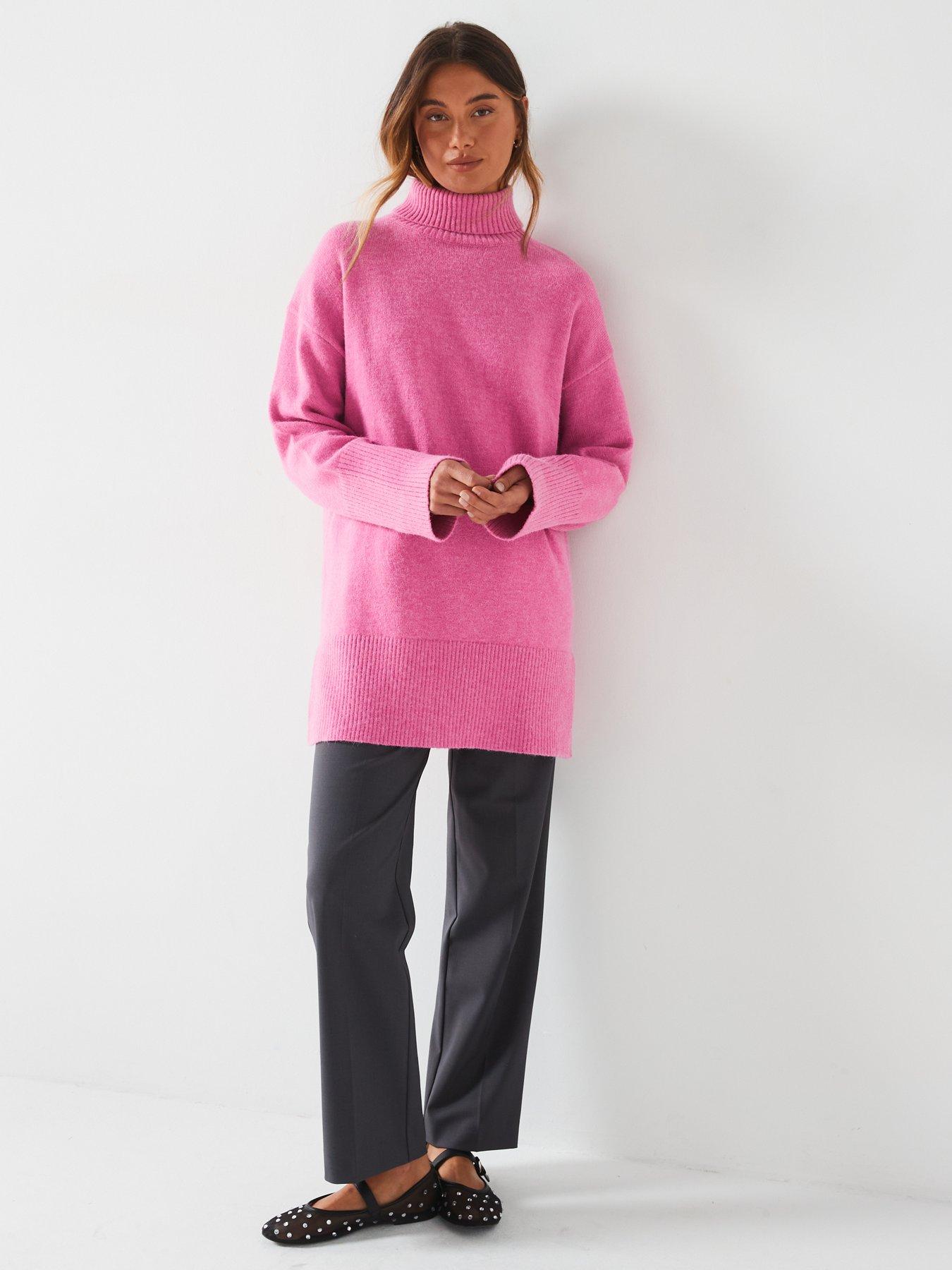 Longline pink jumper hotsell