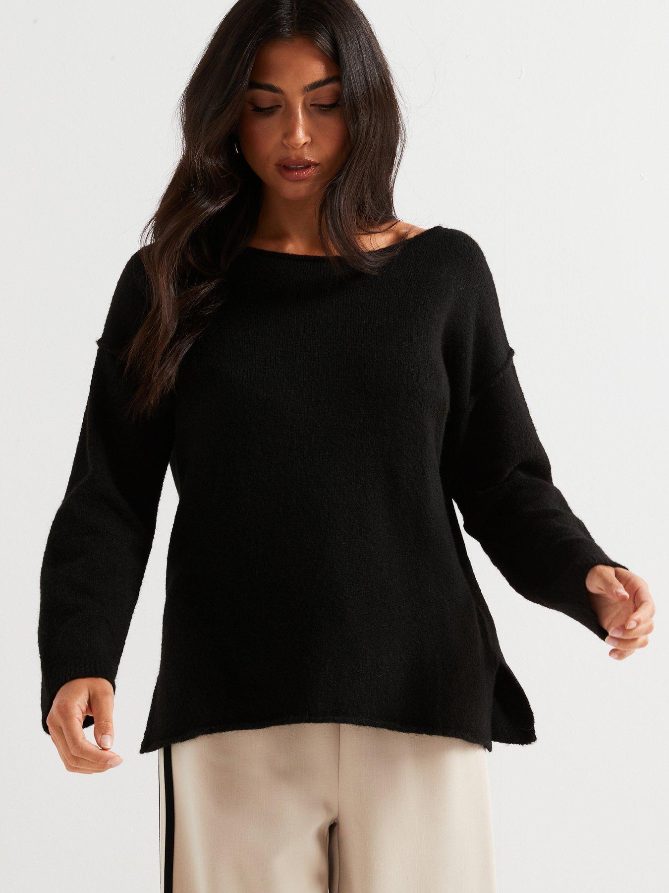 v-by-very-off-the-shoulder-seam-detail-jumper-black