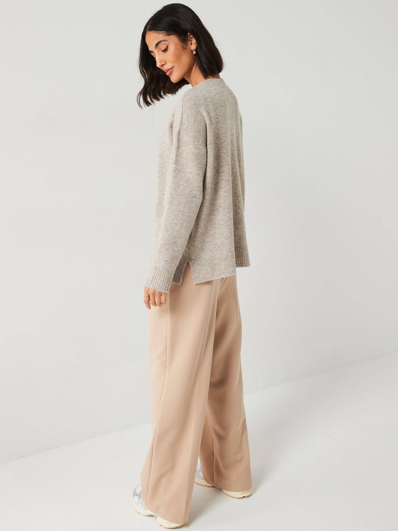 v-by-very-relaxed-rib-detail-cardigan-neutralstillFront