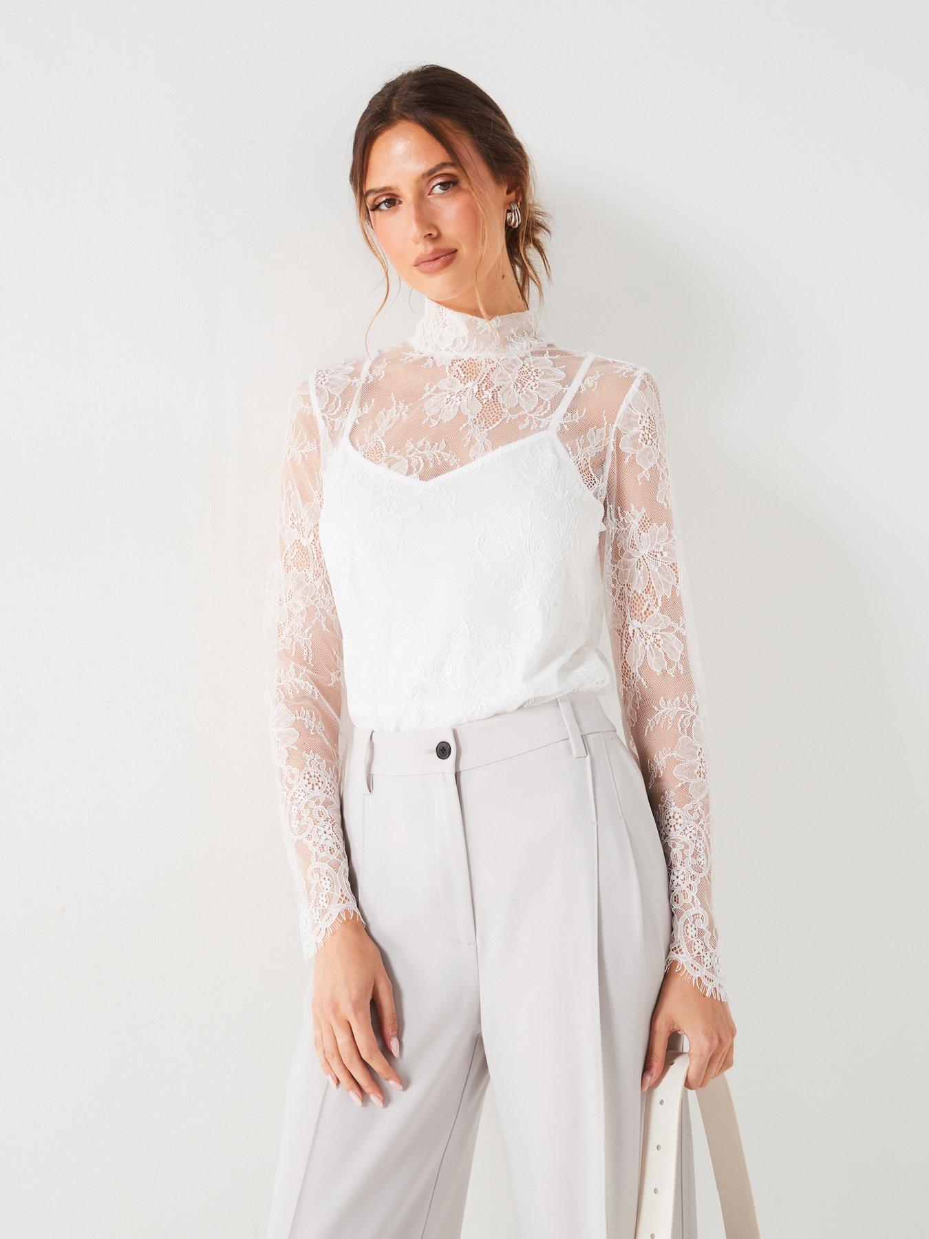 v-by-very-lace-shell-blouse-ivoryfront