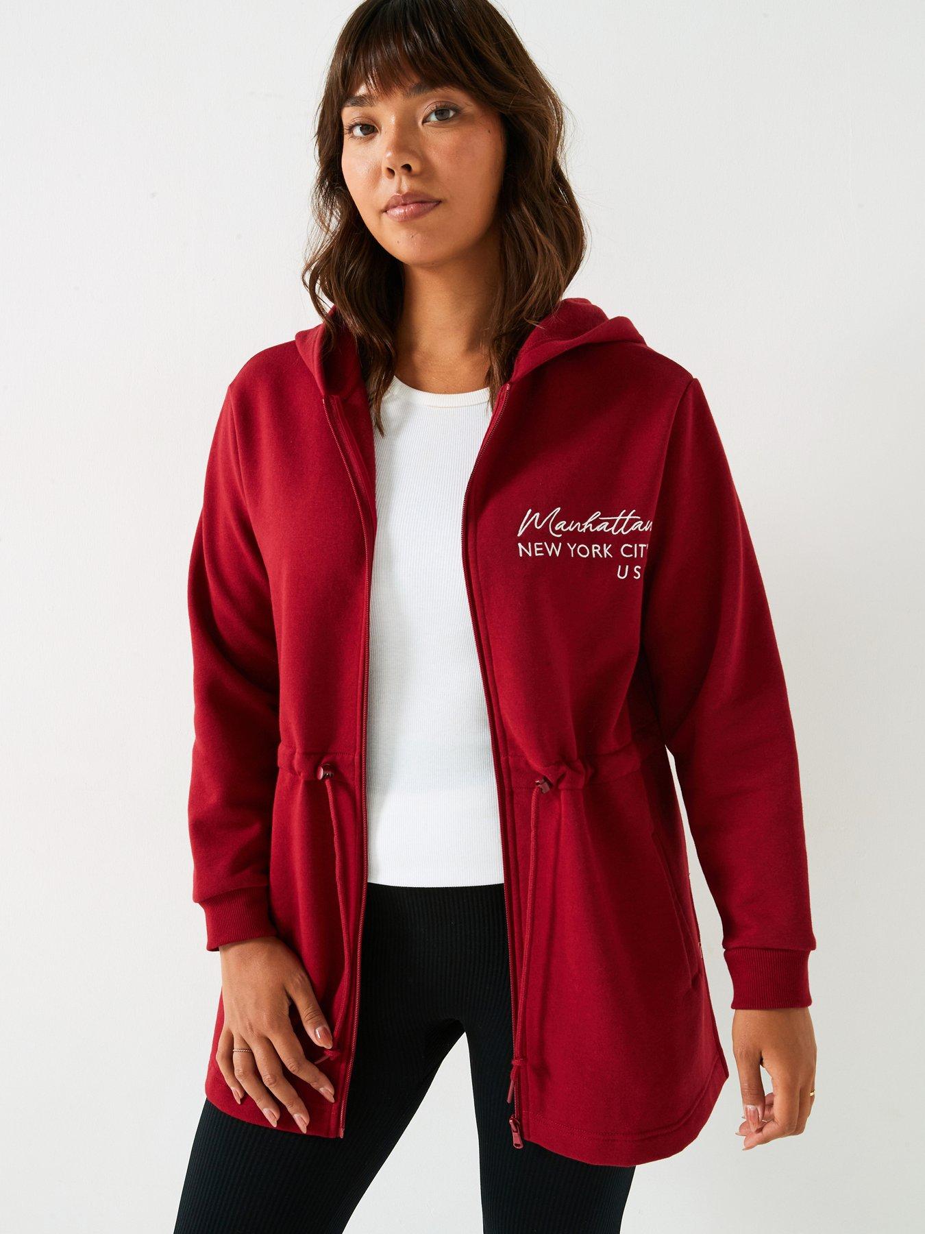 v-by-very-curve-zip-through-slogan-tie-waist-hoodie-berry