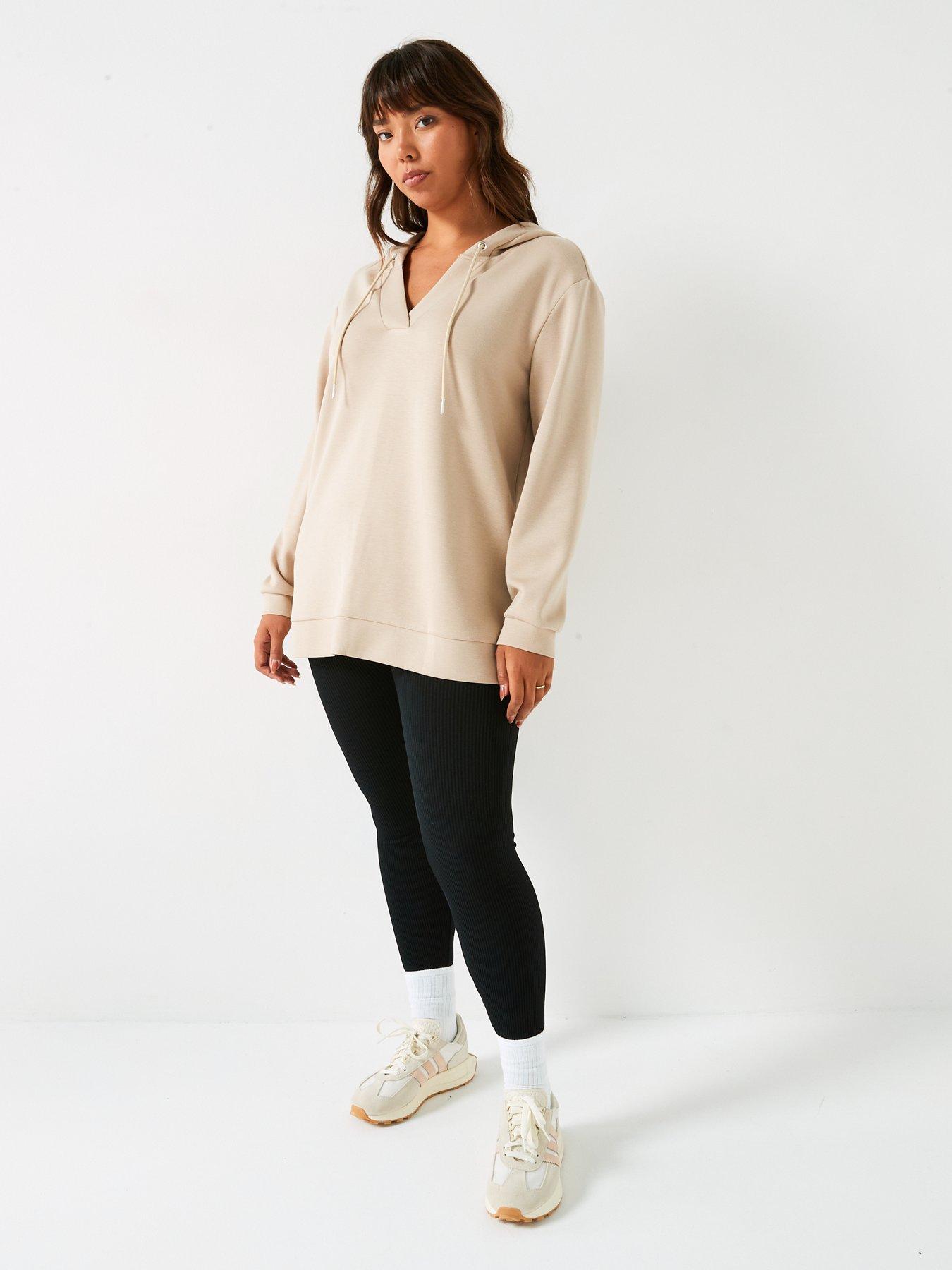 v-by-very-curve-v-neck-longline-hoodie-beigeback