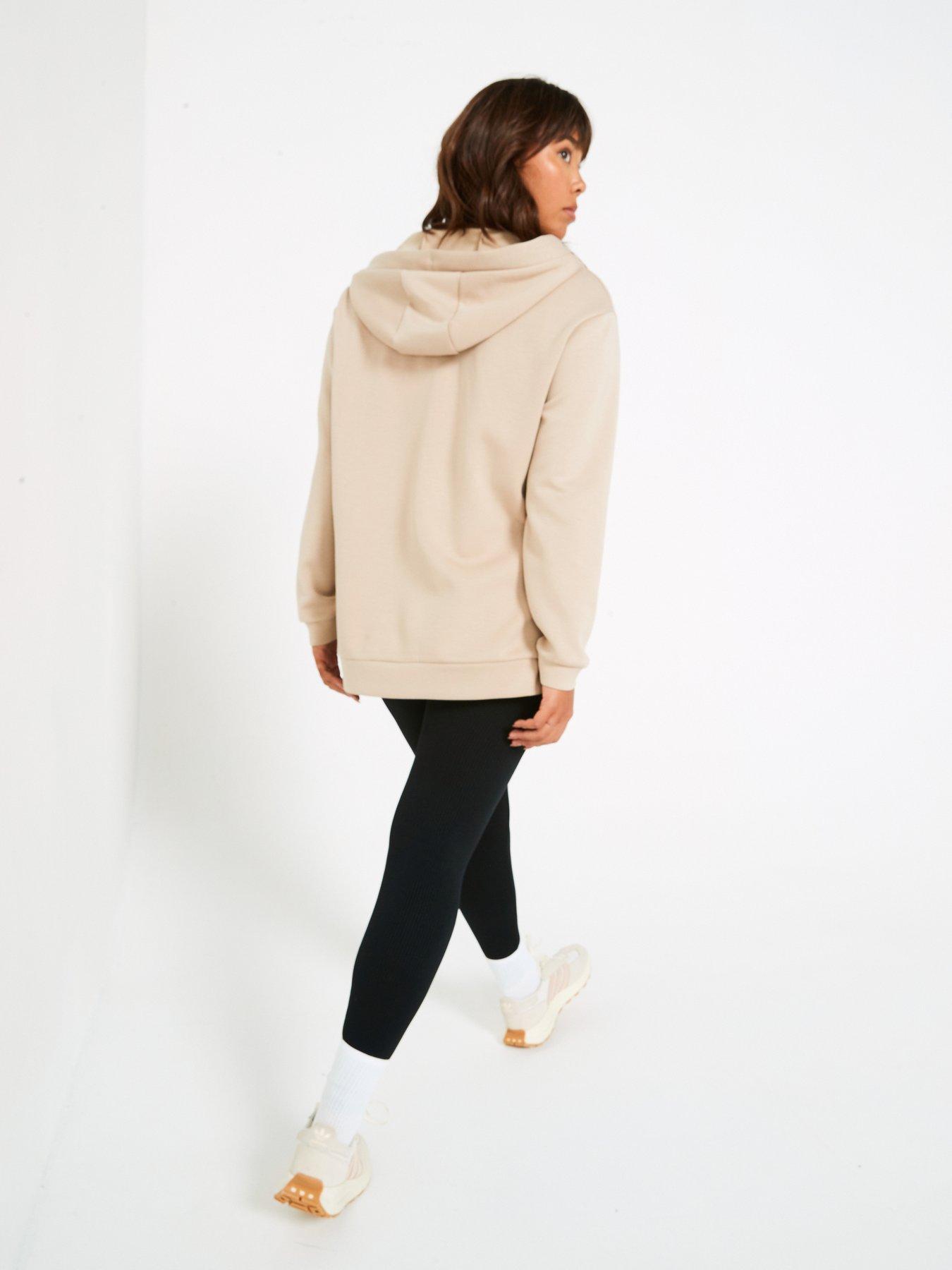 v-by-very-curve-v-neck-longline-hoodie-beigedetail