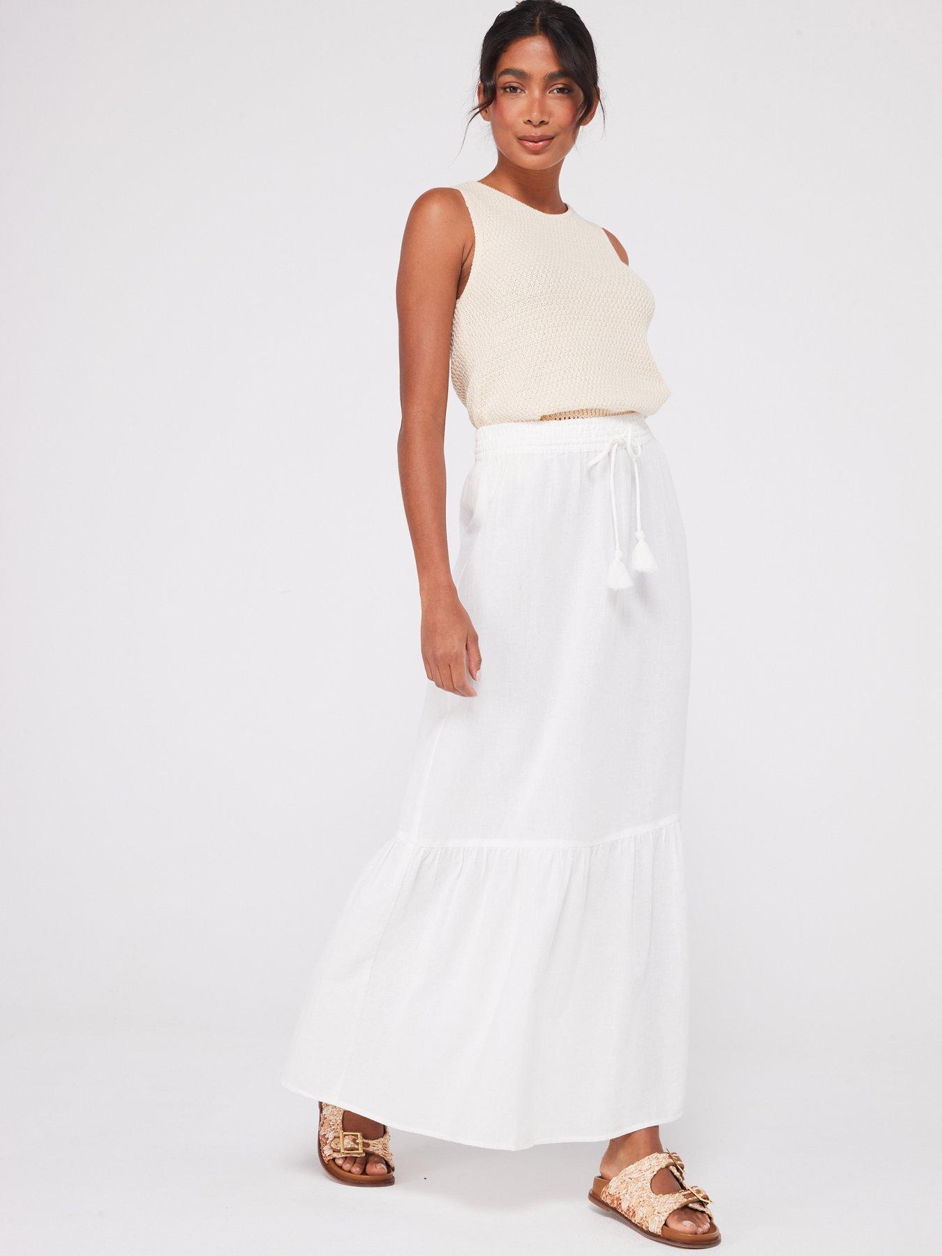 vero-moda-high-waist-maxi-skirt-whiteoutfit