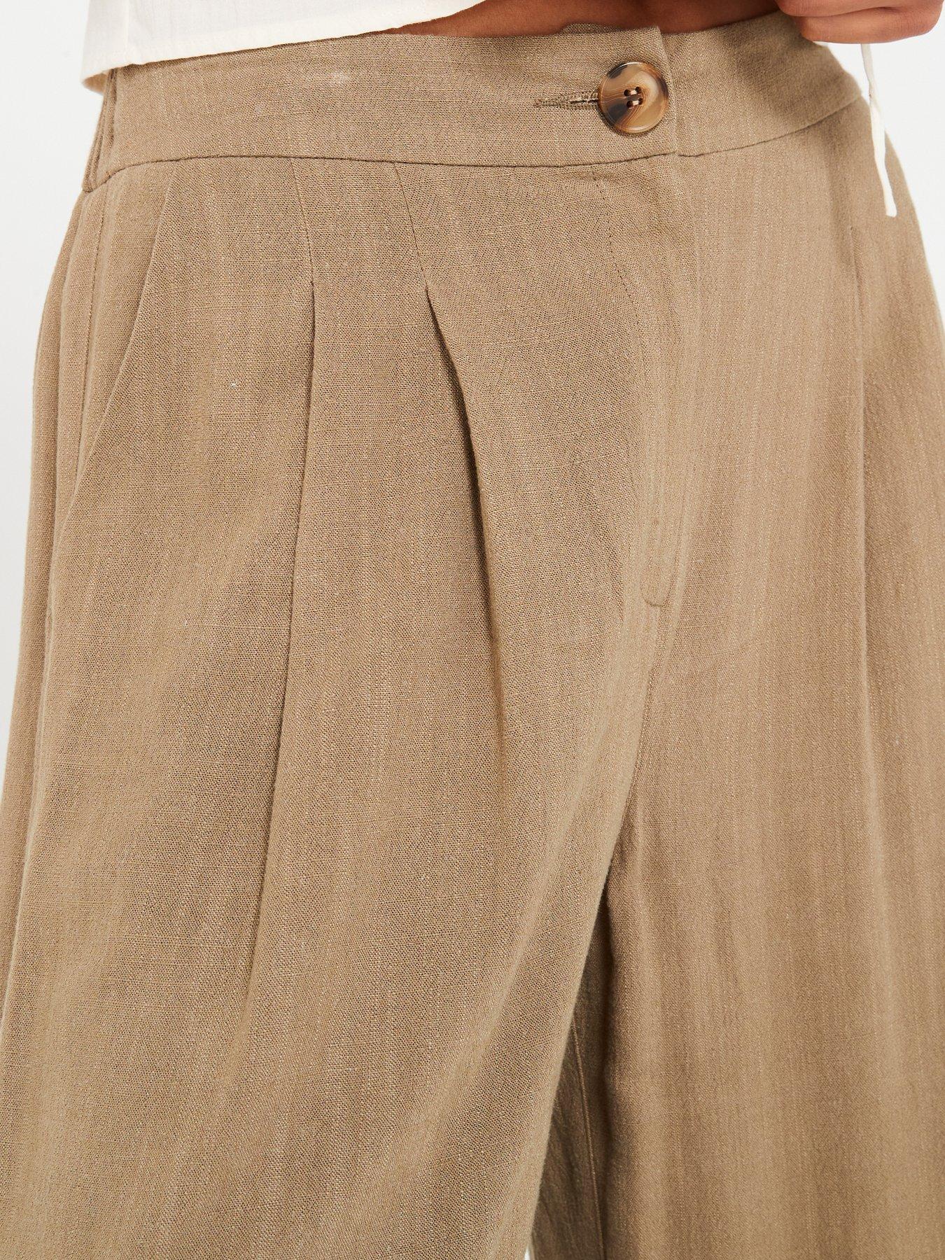 v-by-very-cargo-linen-blendnbsptrouser-greenoutfit