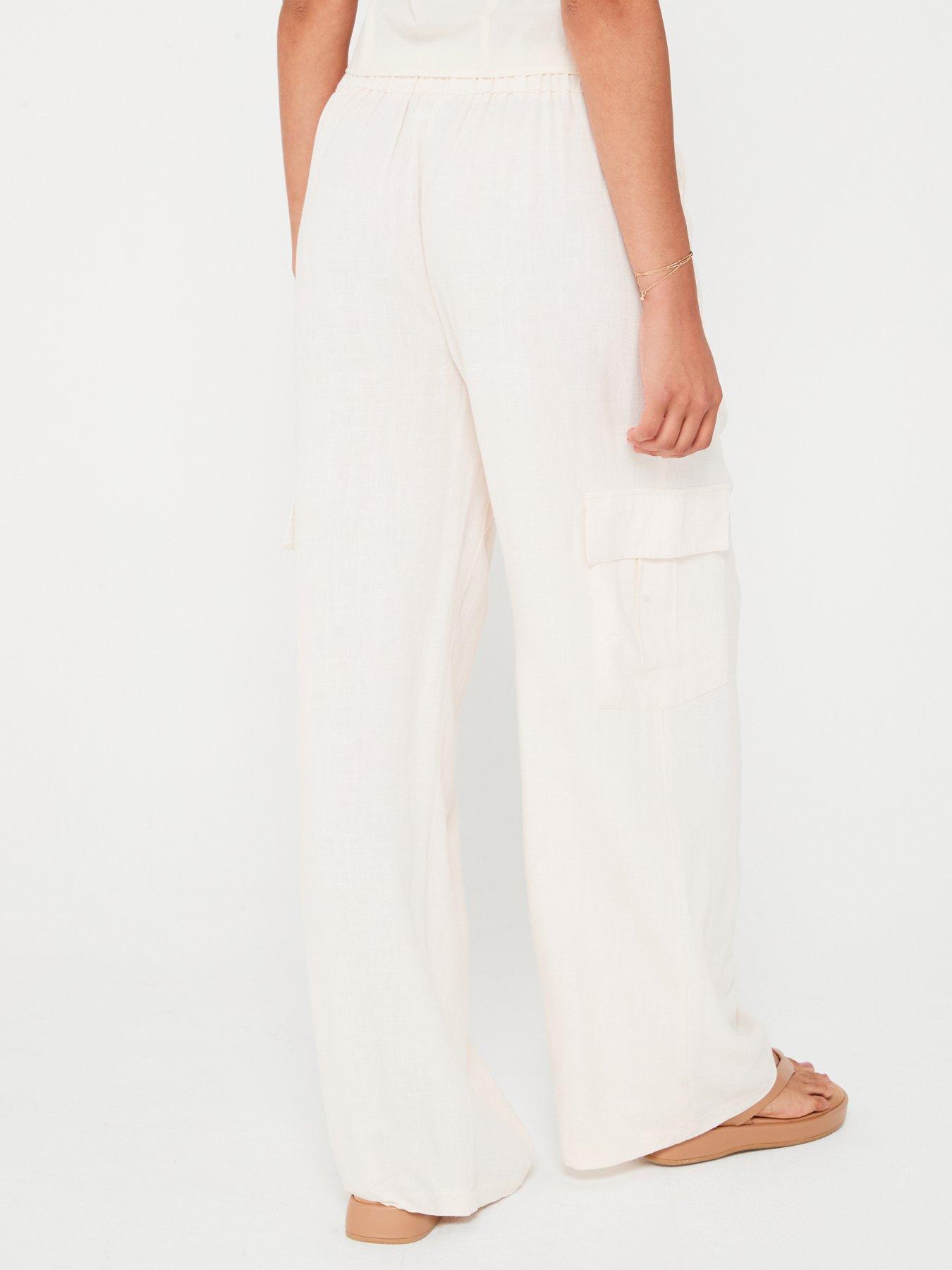 v-by-very-cargo-linen-trouser-creamstillFront