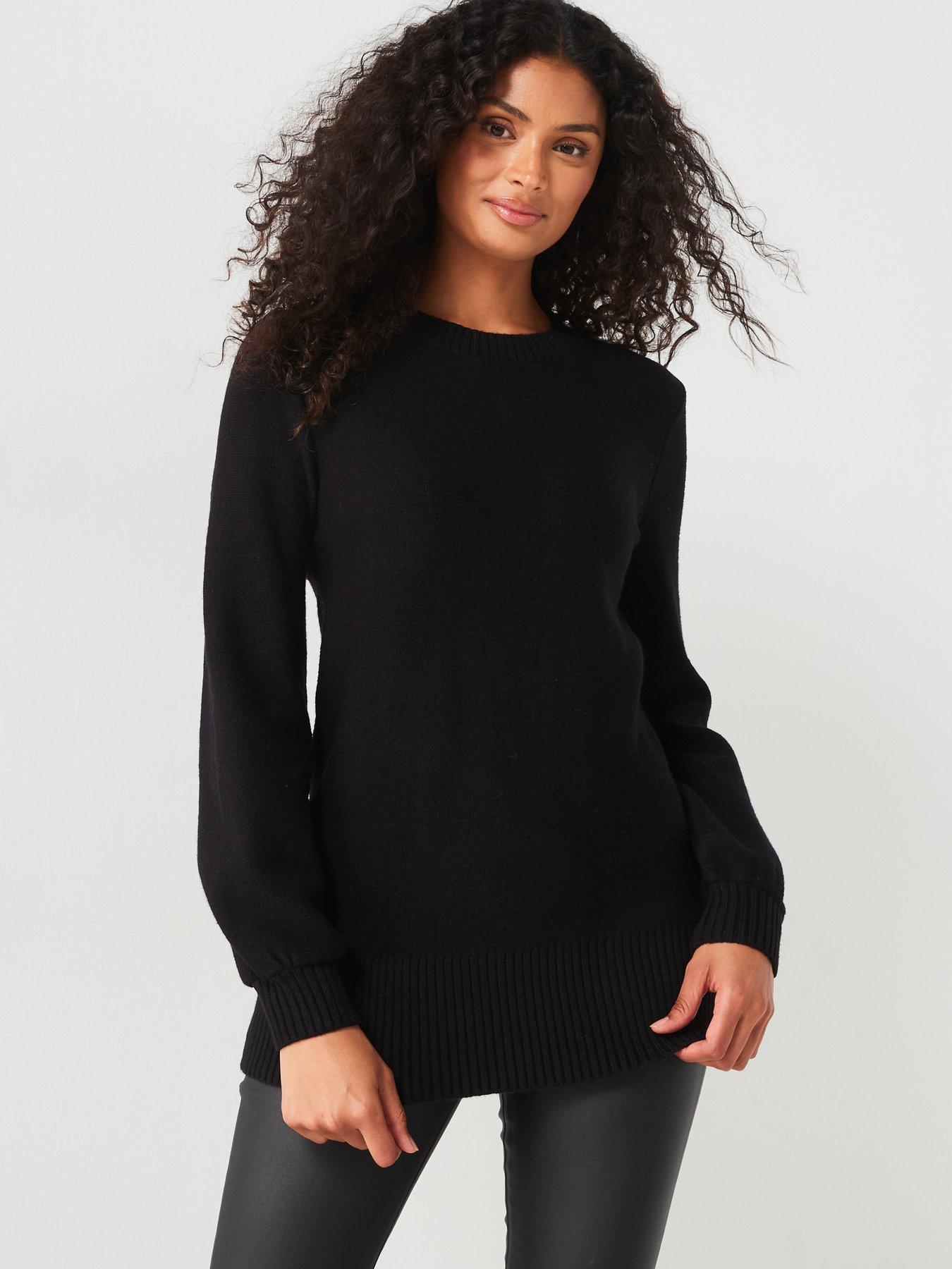 everyday-crew-neck-longline-jumper-blackoutfit