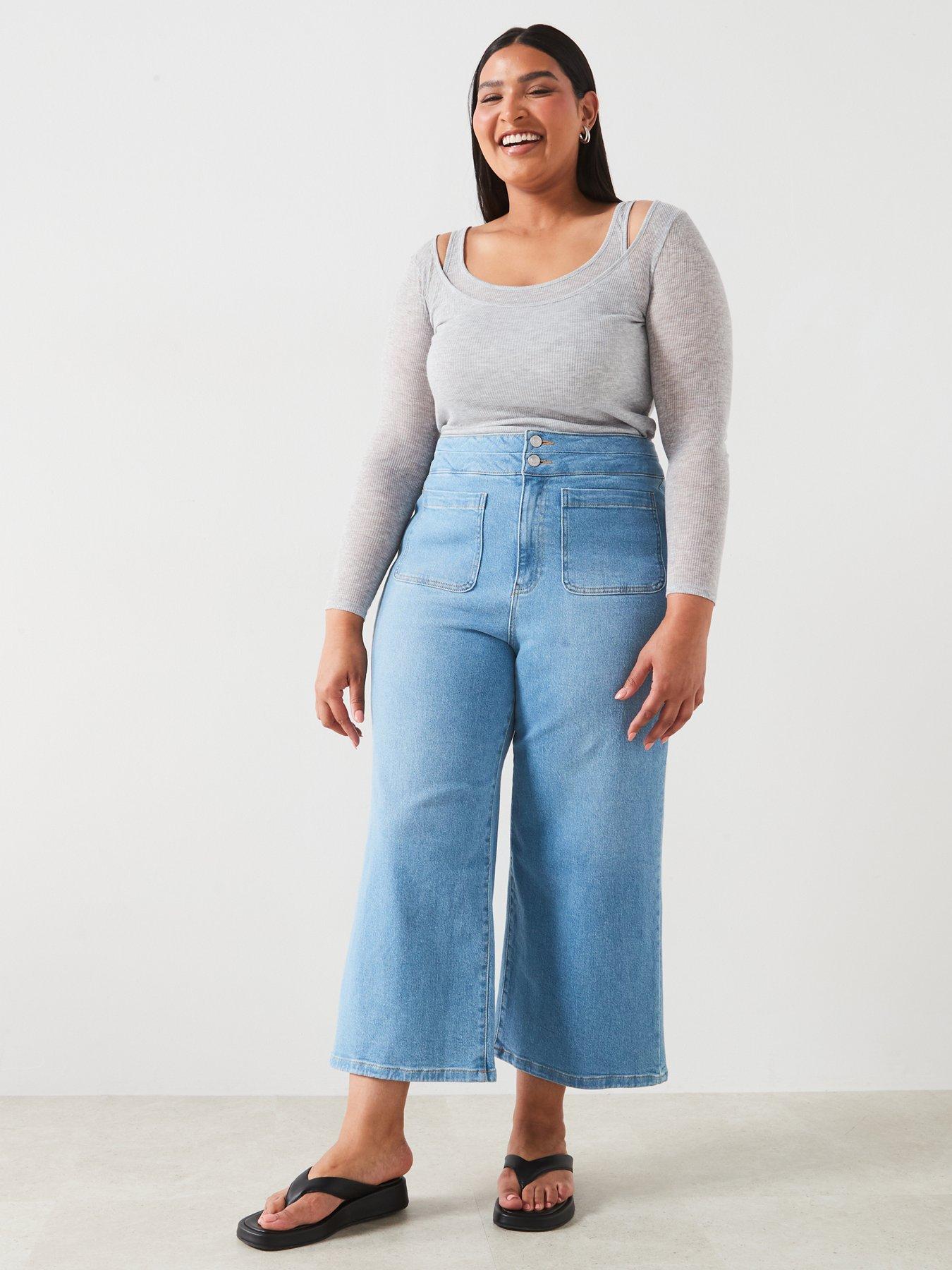 v-by-very-curve-highwaisted-stretch-crop-wide-leg-jean-bluedetail