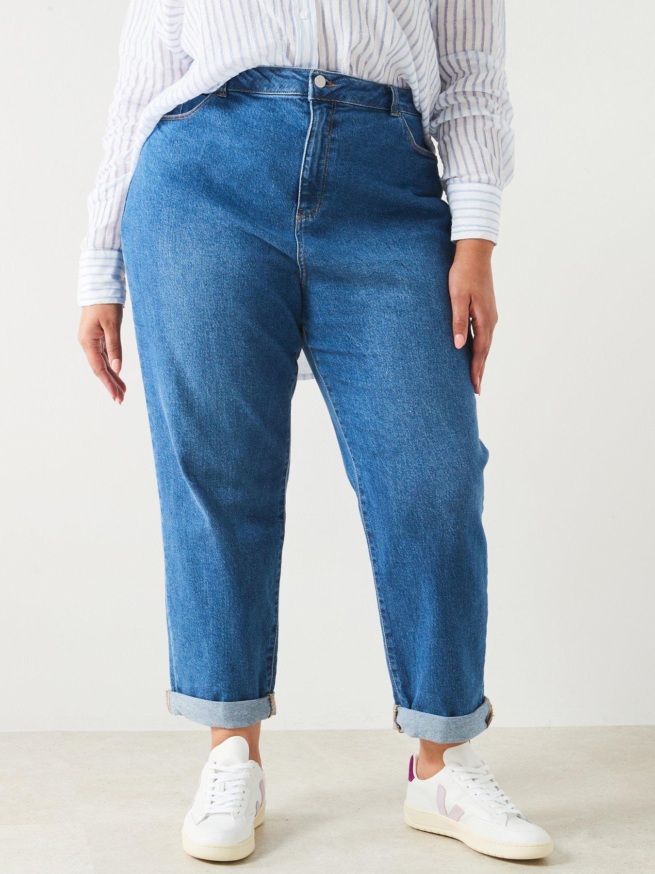 v-by-very-curve-high-waisted-stretch-mom-jean-blue