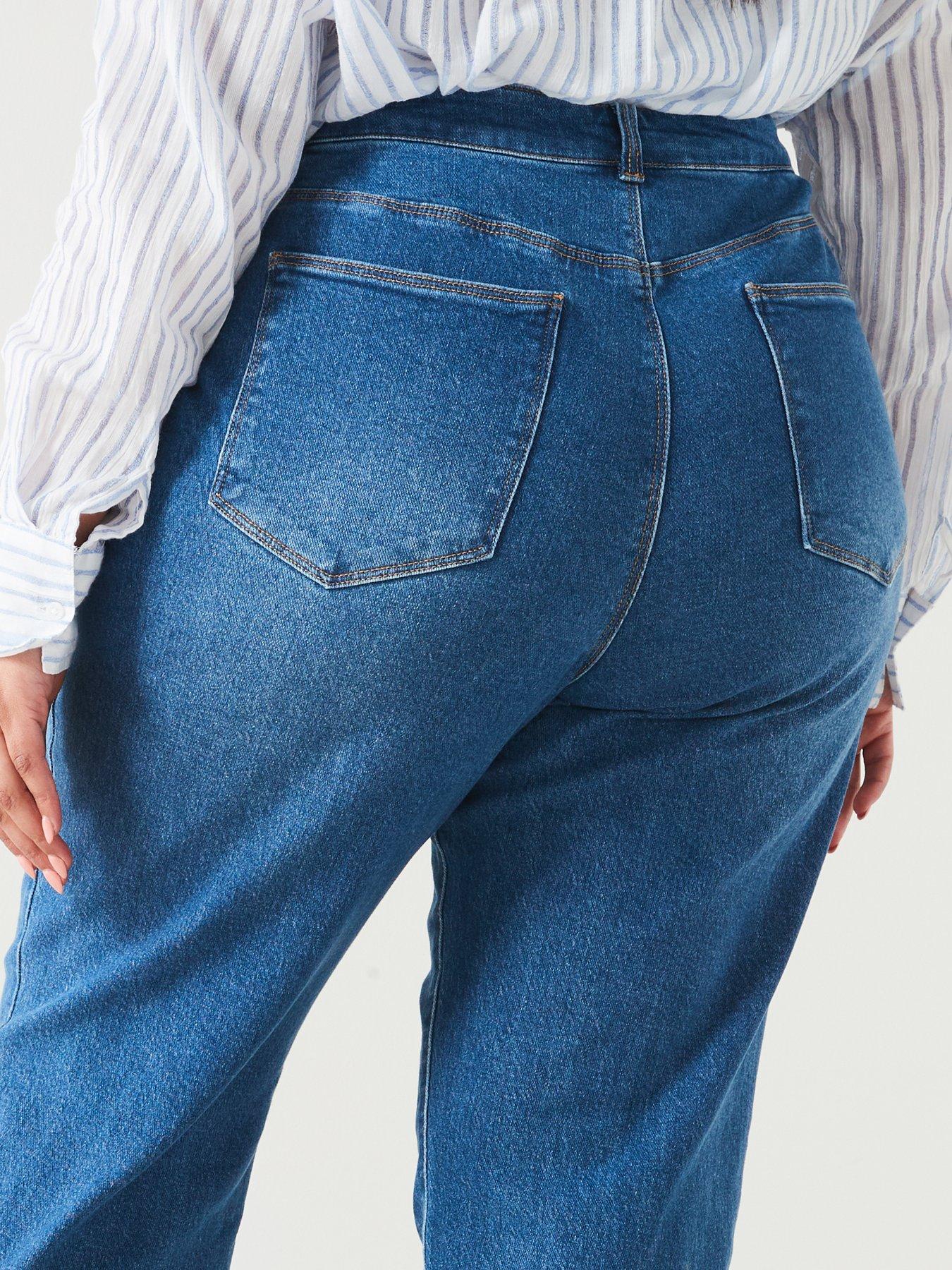 v-by-very-curve-high-waisted-stretch-mom-jean-blueoutfit