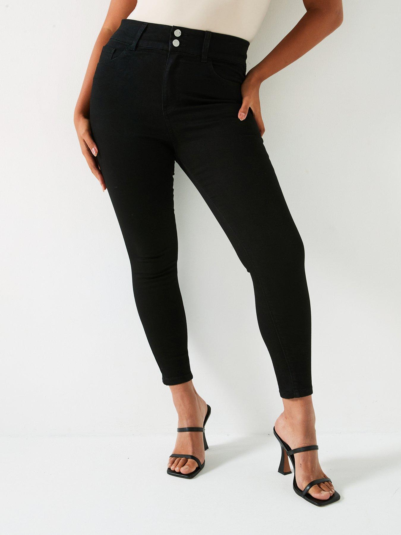 v-by-very-curve-high-waisted-shaping-stretchnbspskinny-jean-blackfront