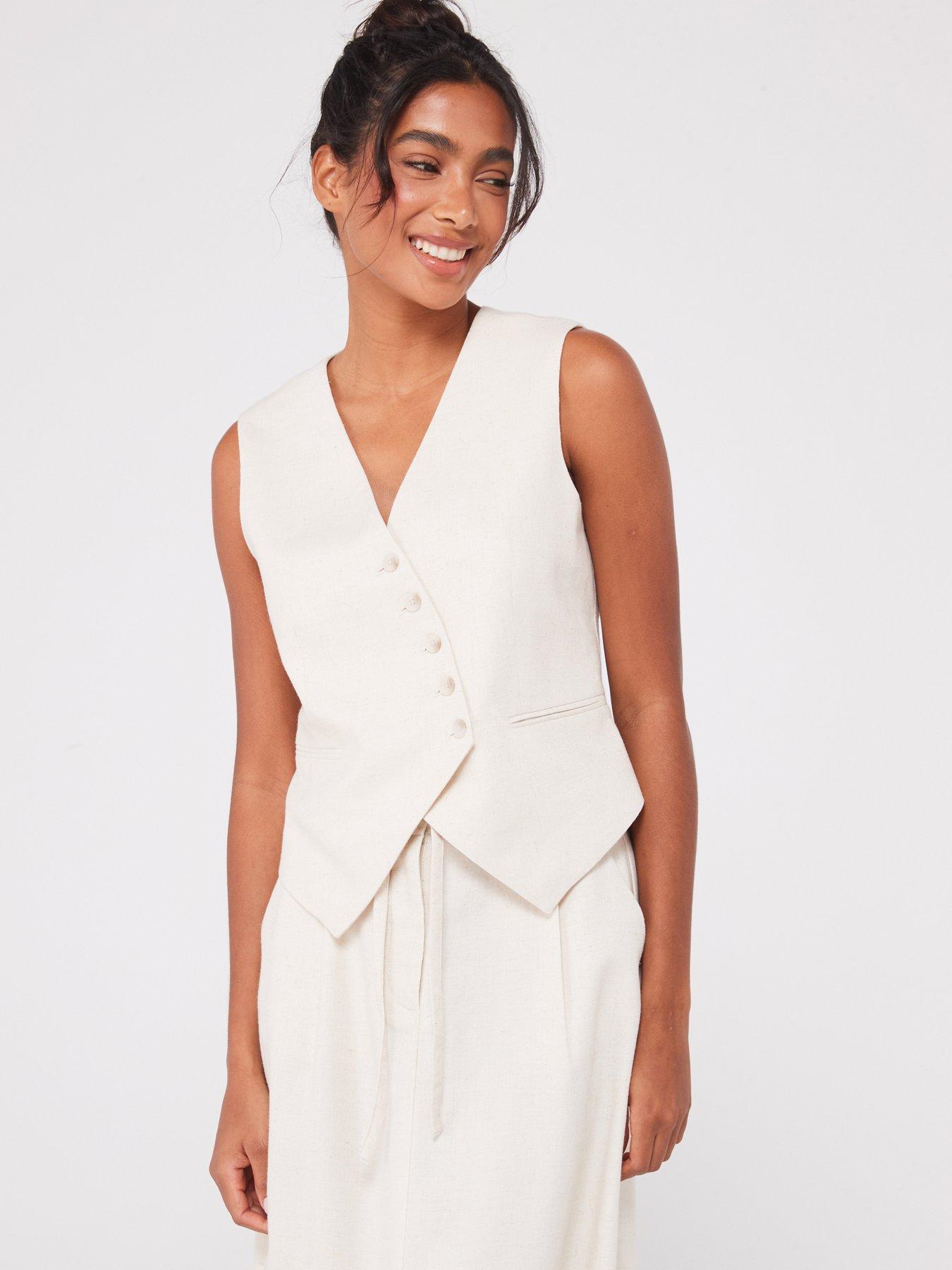 vero-moda-asymmetric-linen-waistcoat-cream