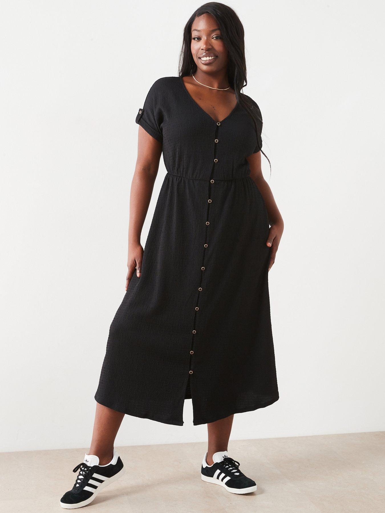 Black midi dress size 16 online