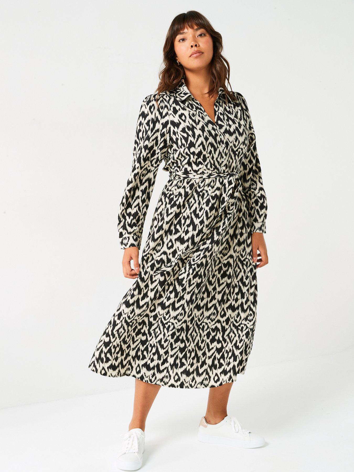 v-by-very-curve-button-through-shirt-dress-print