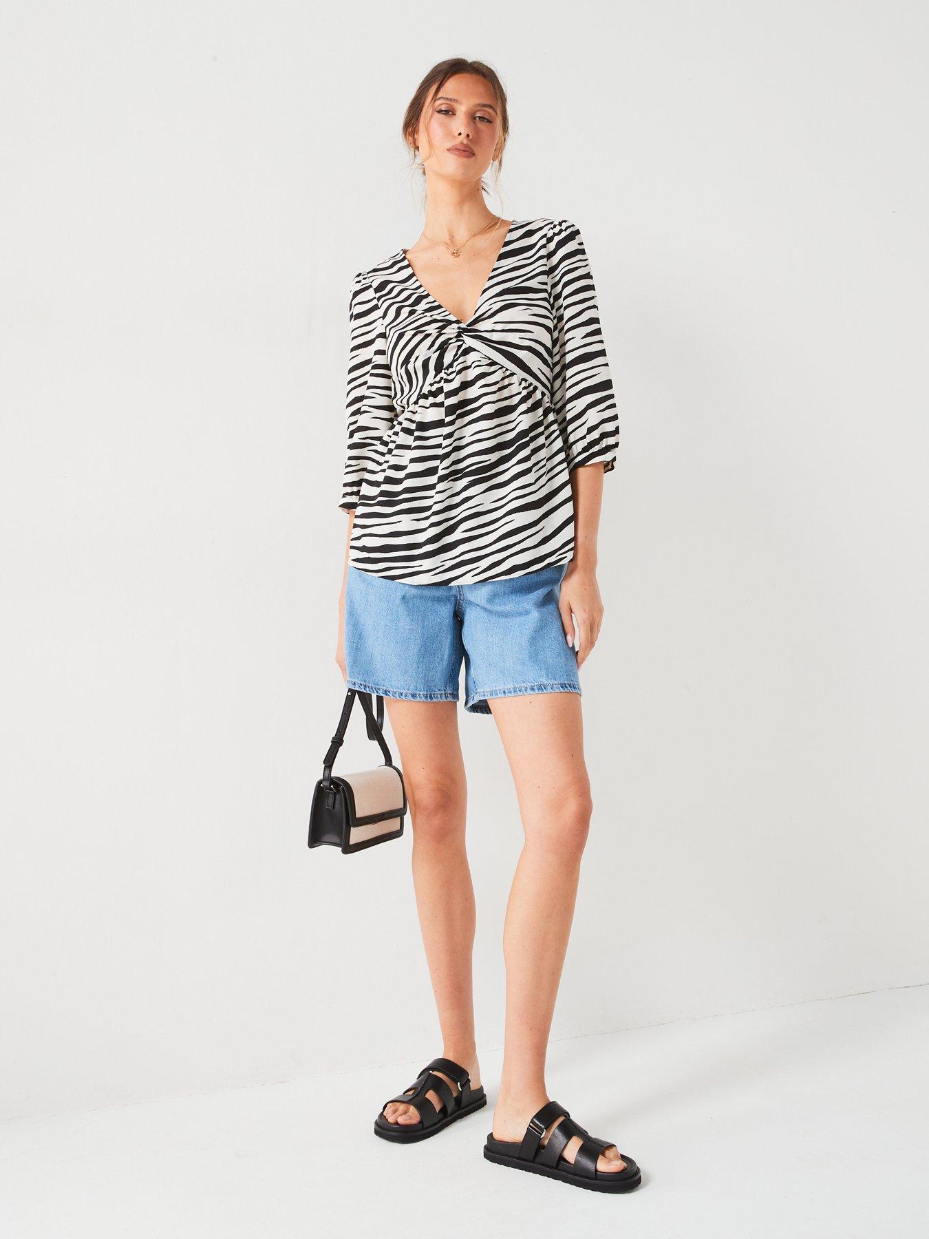 everyday-animal-printnbsptwist-front-blouse-mono-stripeback