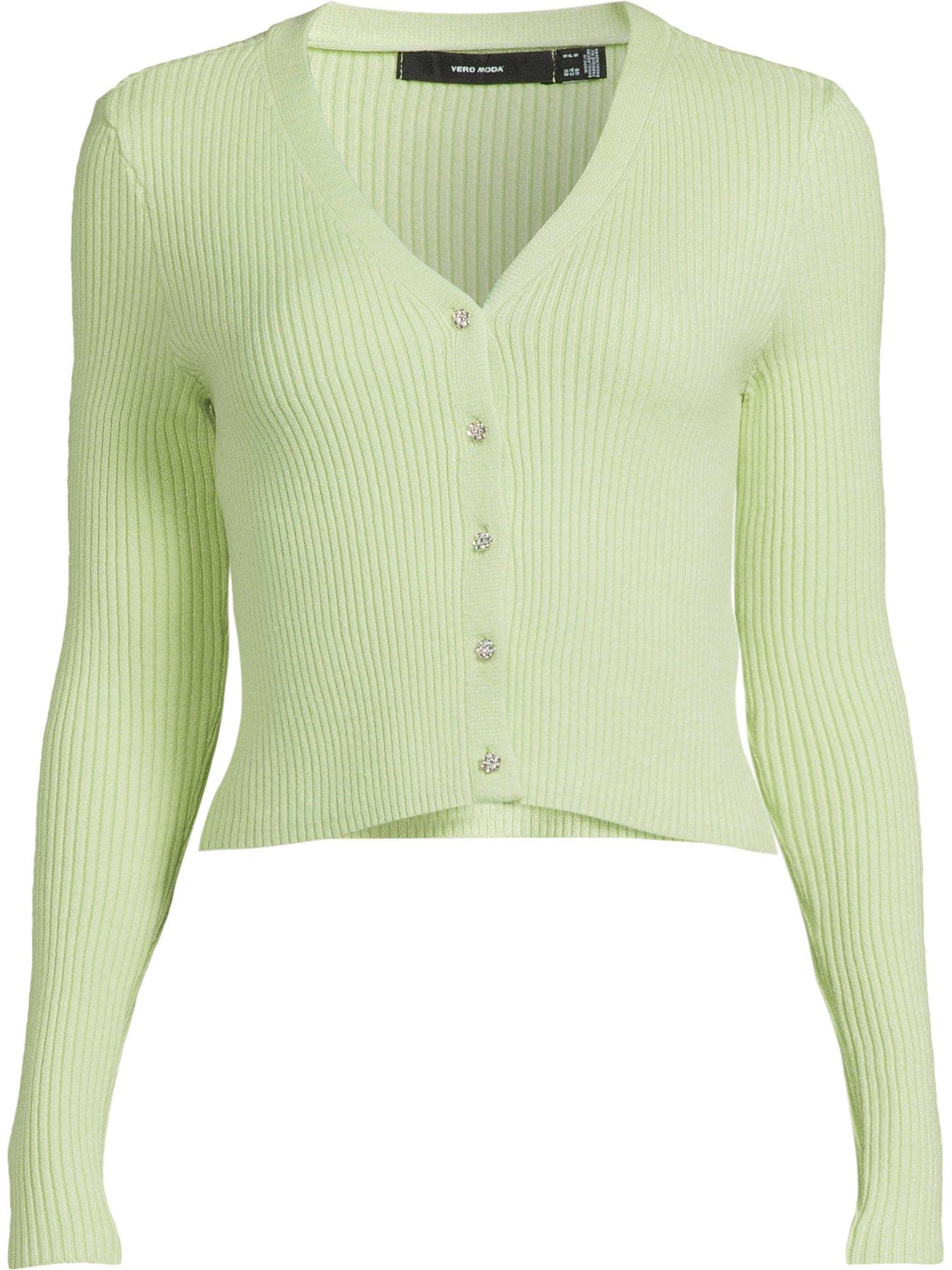 vero-moda-v-neck-button-down-top-greenoutfit