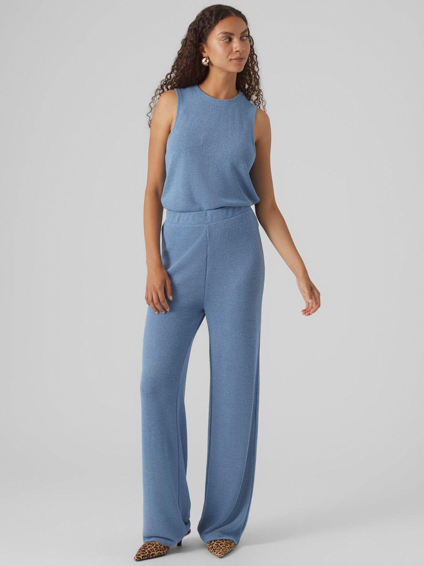 vero-moda-loose-fitting-trouser-blue