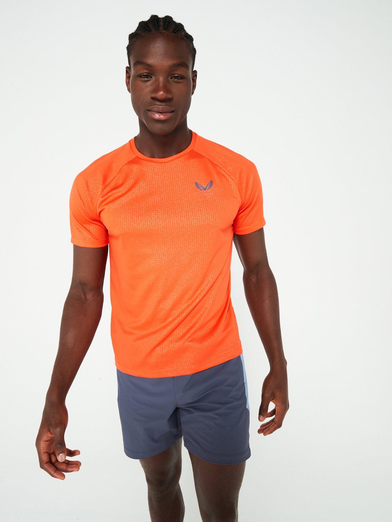 castore-mens-training-printed-tee-orange