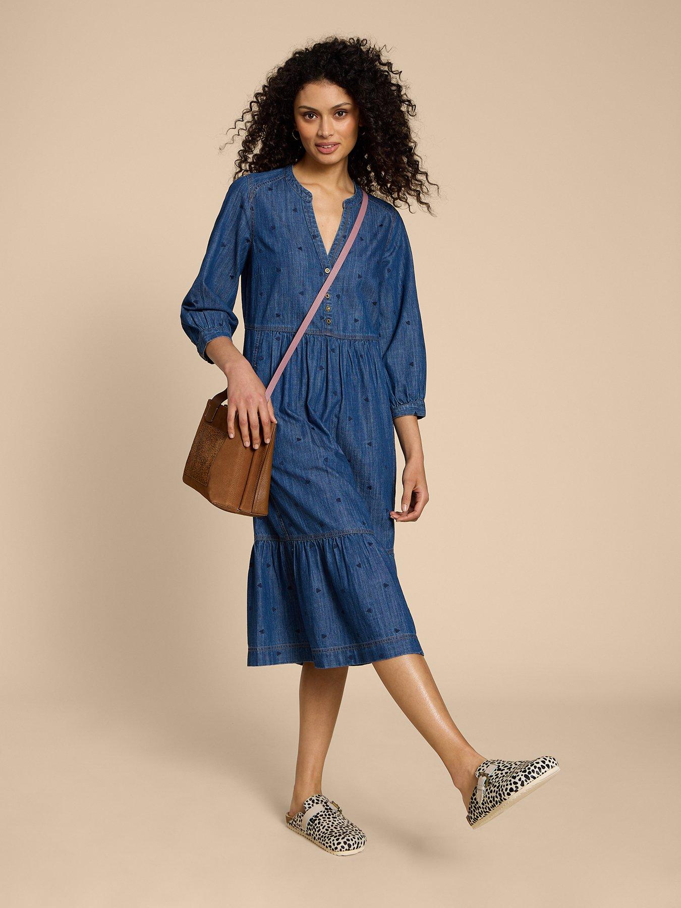 Midi dress outlet denim