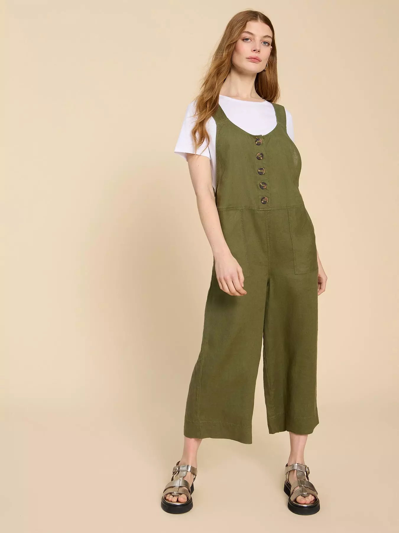 Jumpsuits & Dungarees  White Stuff Womens Daphne Jersey Dungaree