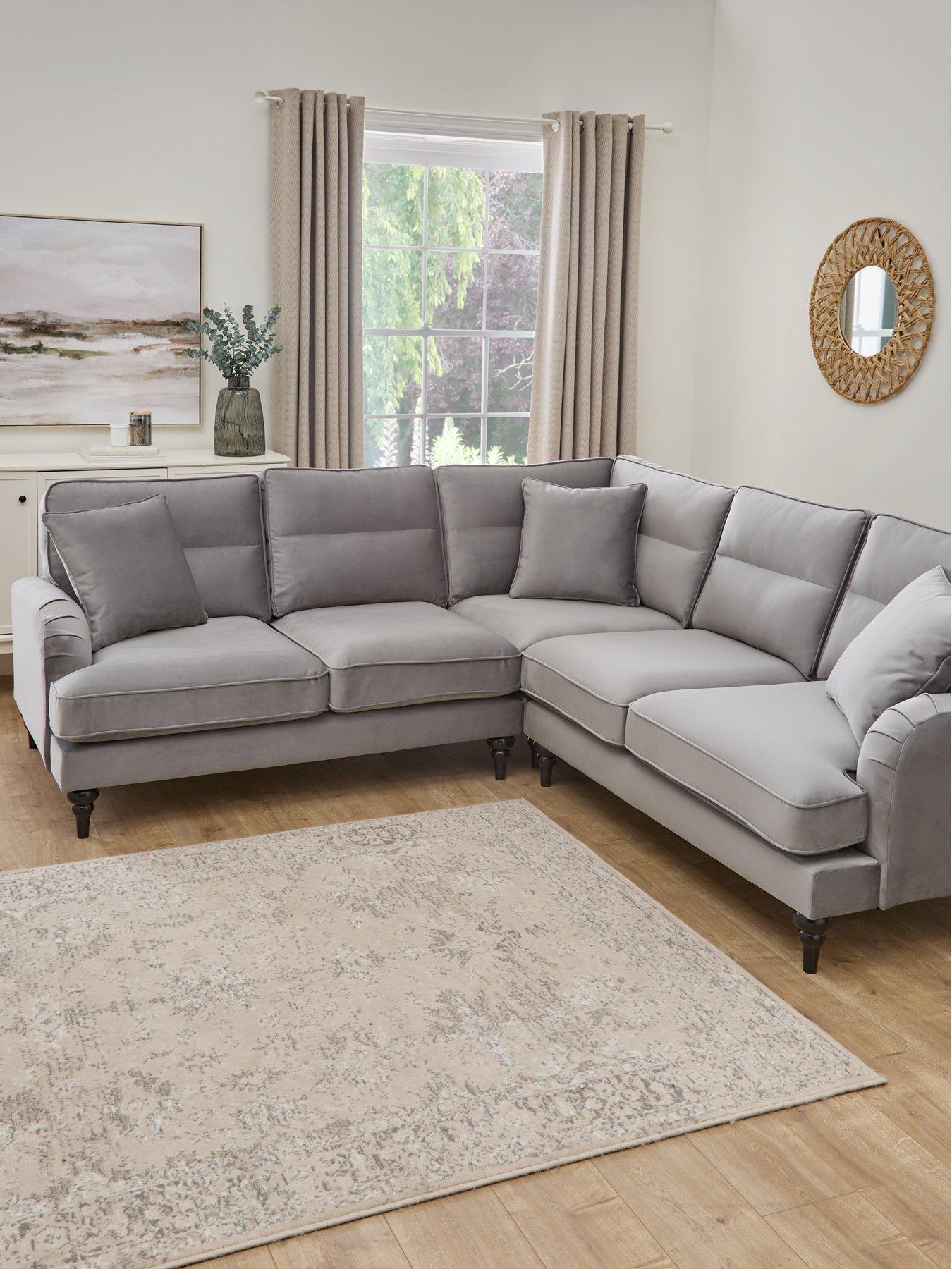 Very Home Victoria Corner Group Sofa - Grey - FSC® Certified