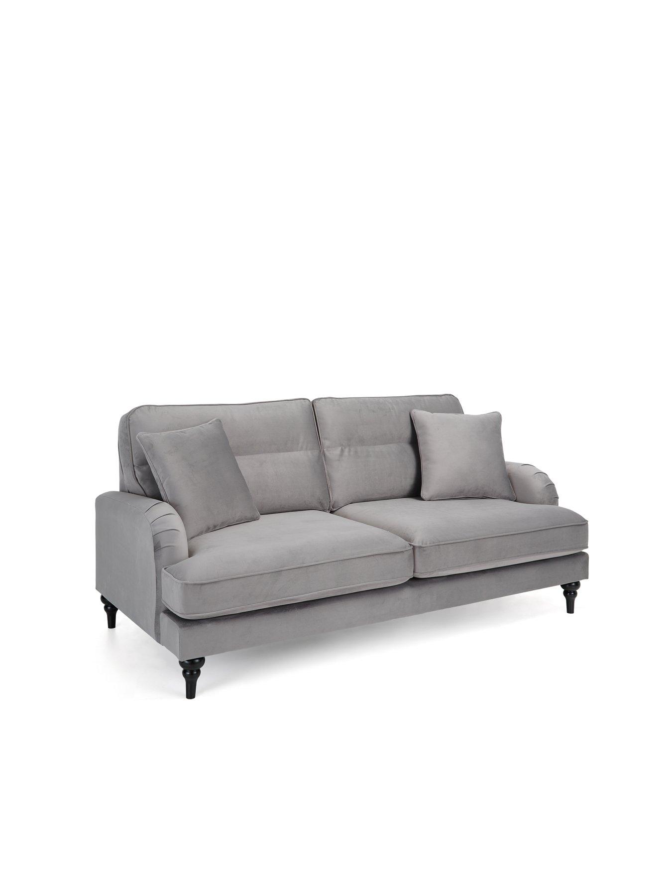 Image 3 of 7 of The Very Collection Victoria 3 Seater Fabric Sofa&nbsp;- Grey&nbsp;- FSC&reg; Certified