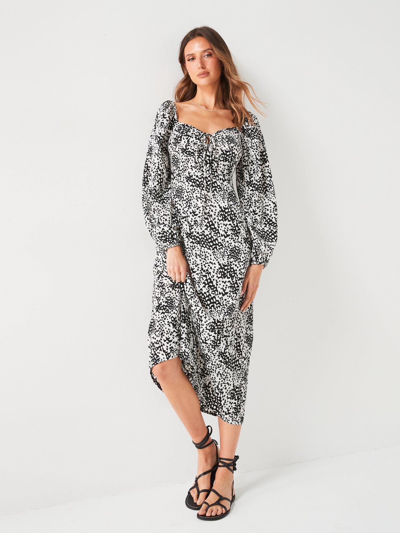 everyday-printed-long-sleevenbspmidi-dress-monodetail