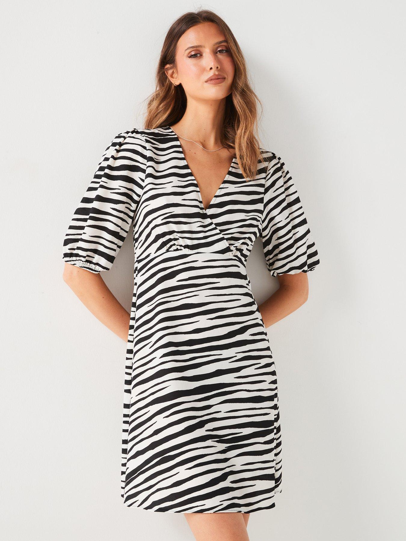 everyday-animal-printnbspwrap-mini-dress-mono