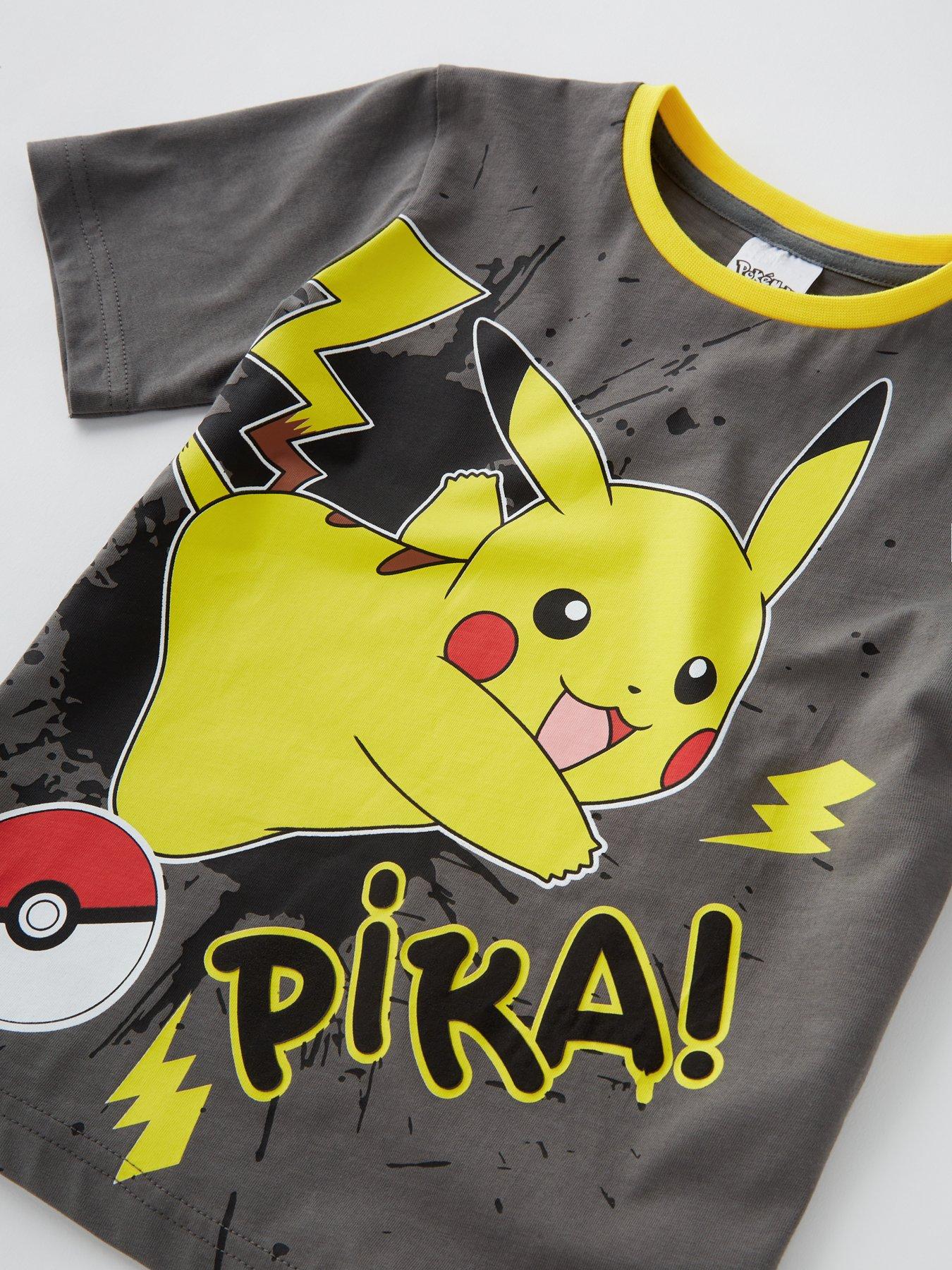 pokemon-pikachu-short-sleeve-pyjamas-greyoutfit