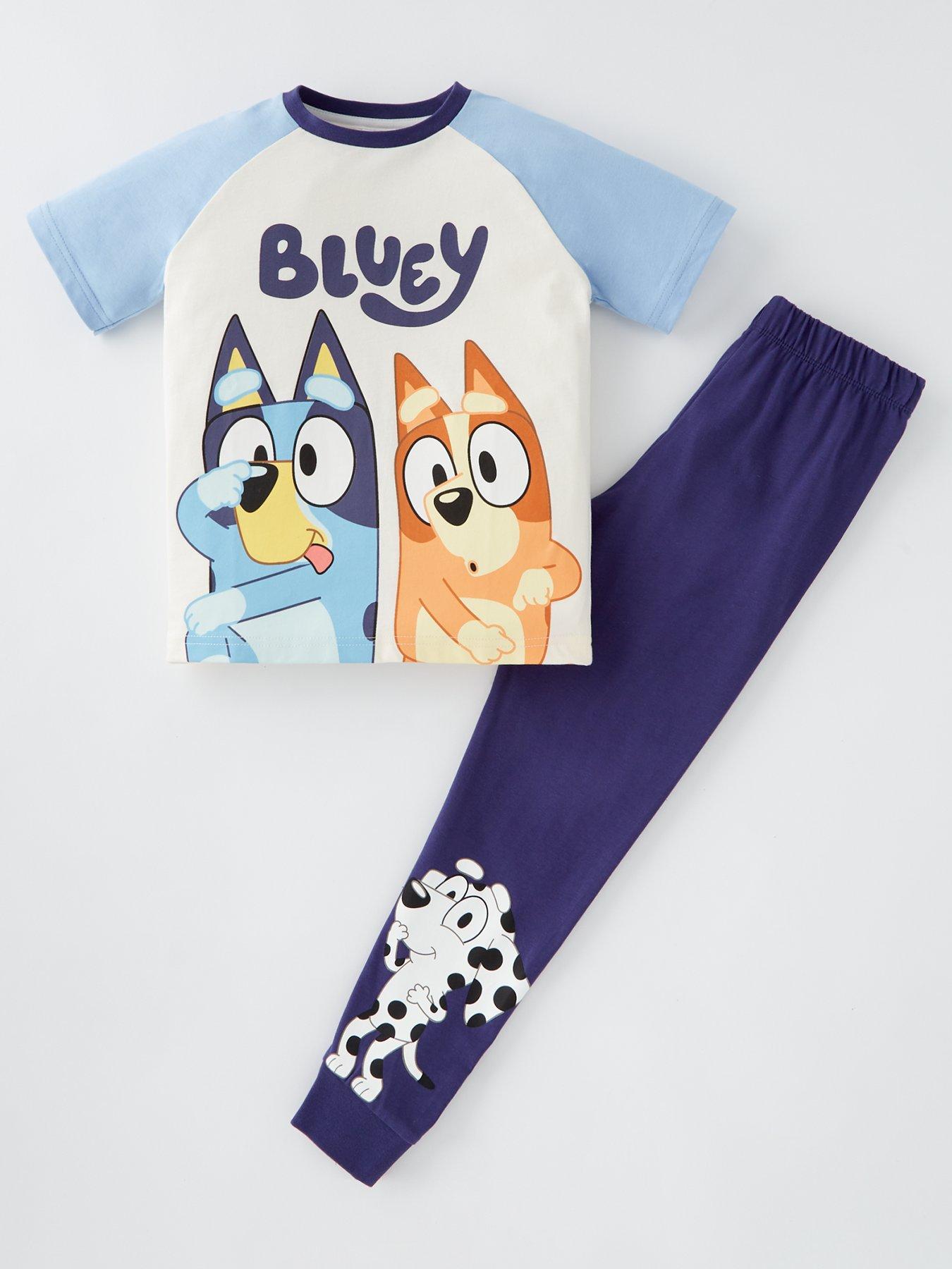 bluey-raglan-short-sleeve-pyjamas-blue