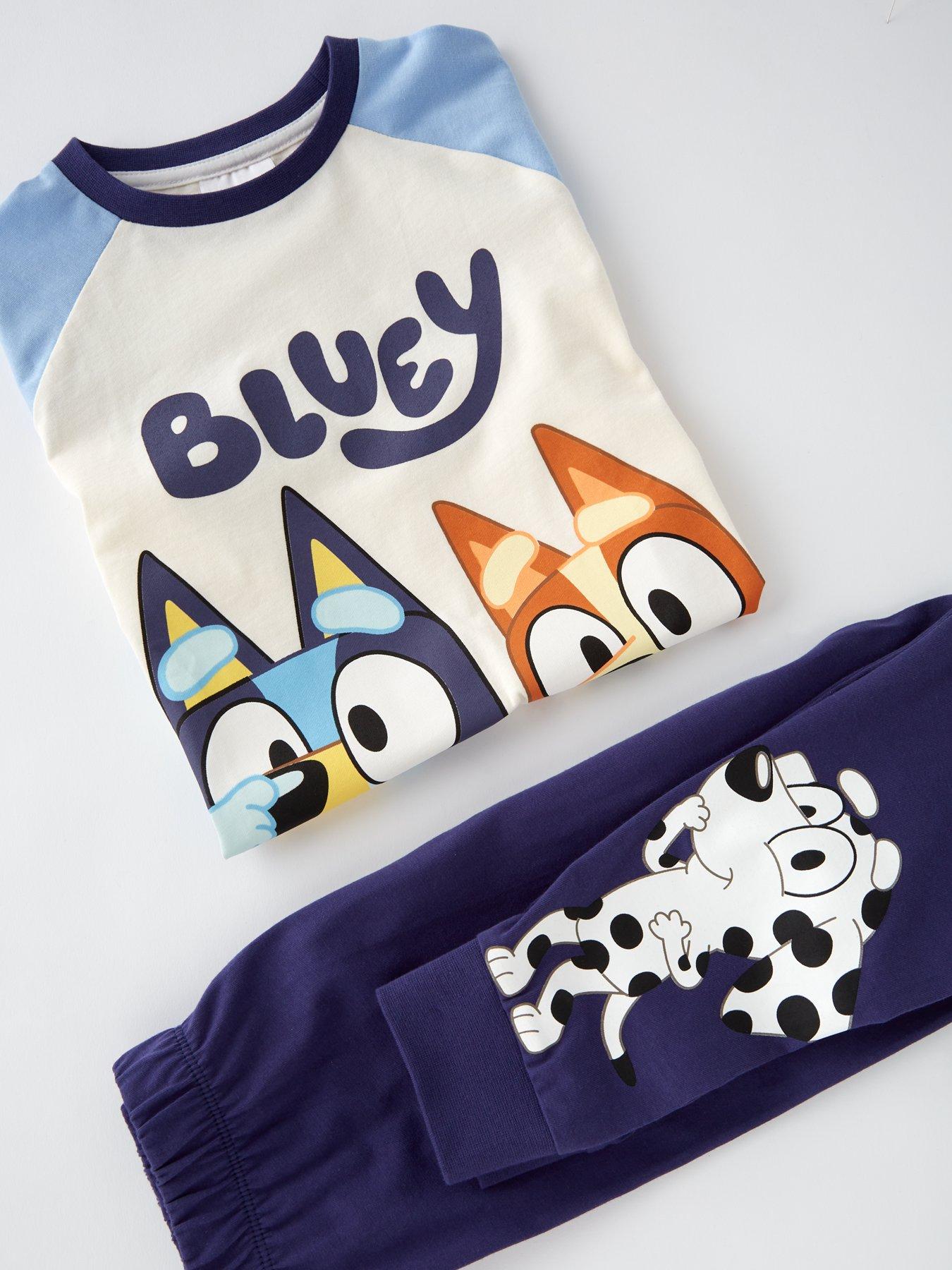 bluey-raglan-short-sleeve-pyjamas-bluedetail