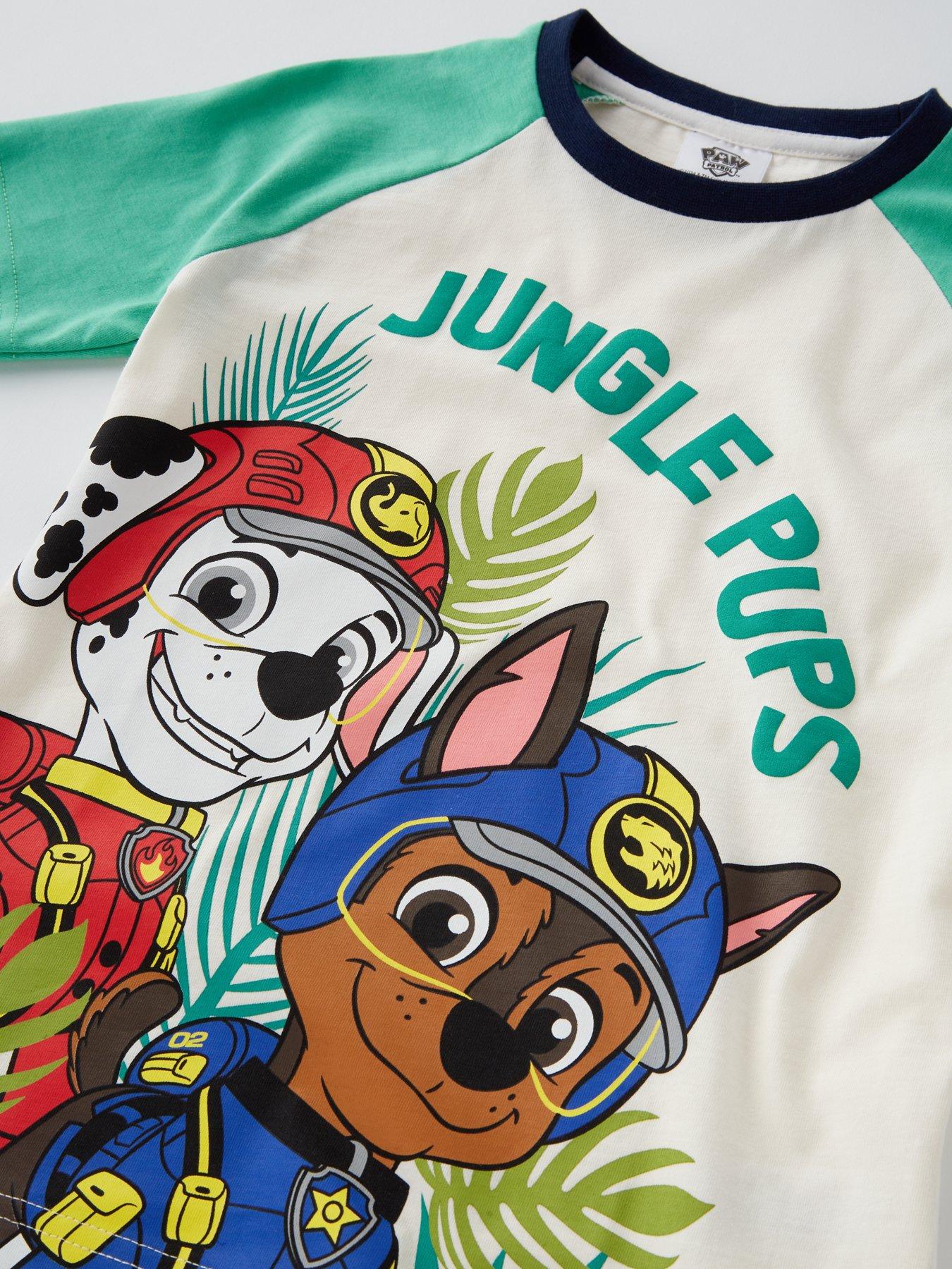 paw-patrol-raglan-short-sleeve-pyjamas-greenoutfit