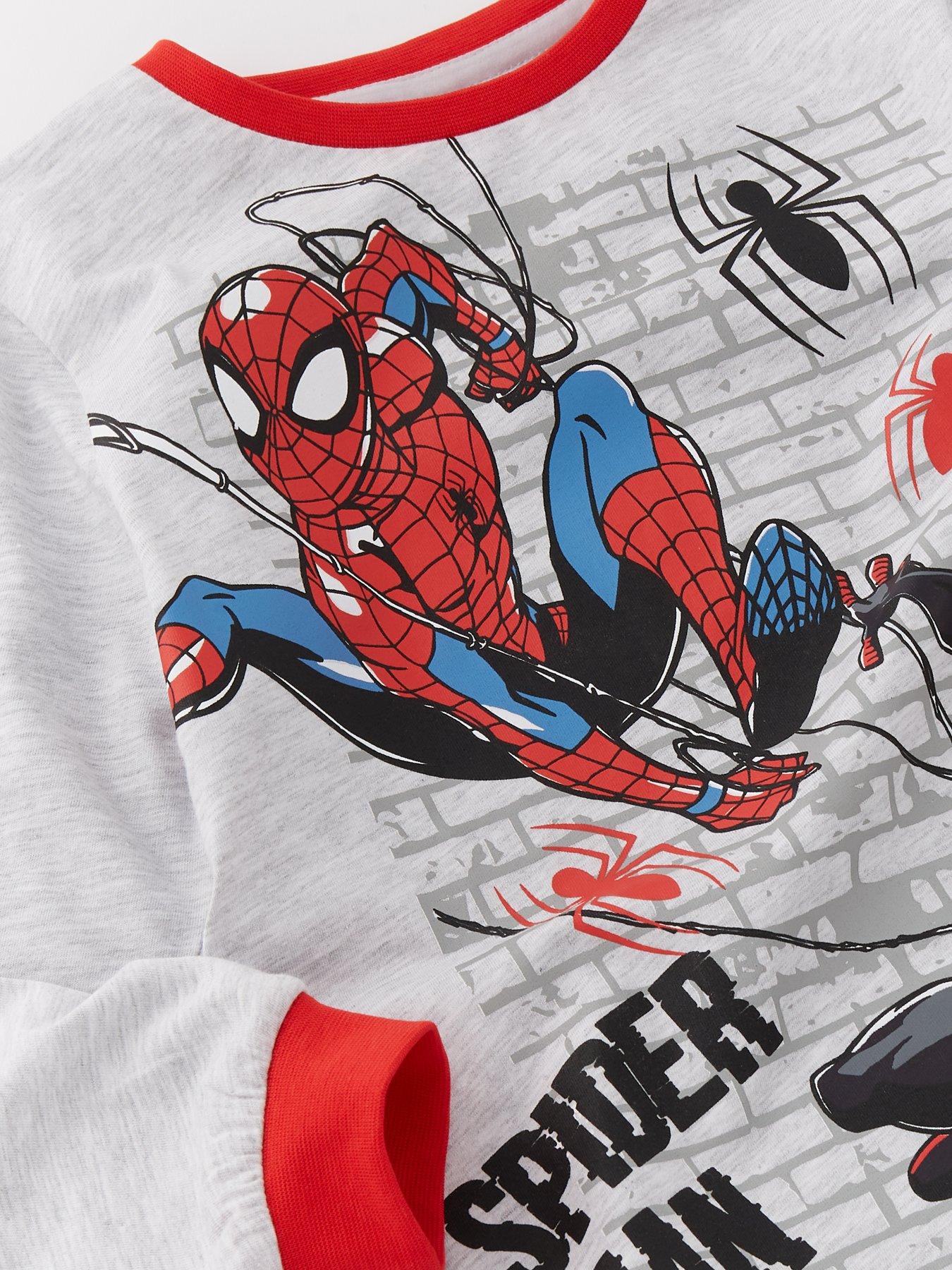 spiderman-and-miles-morales-long-sleeve-pyjamas-greyoutfit